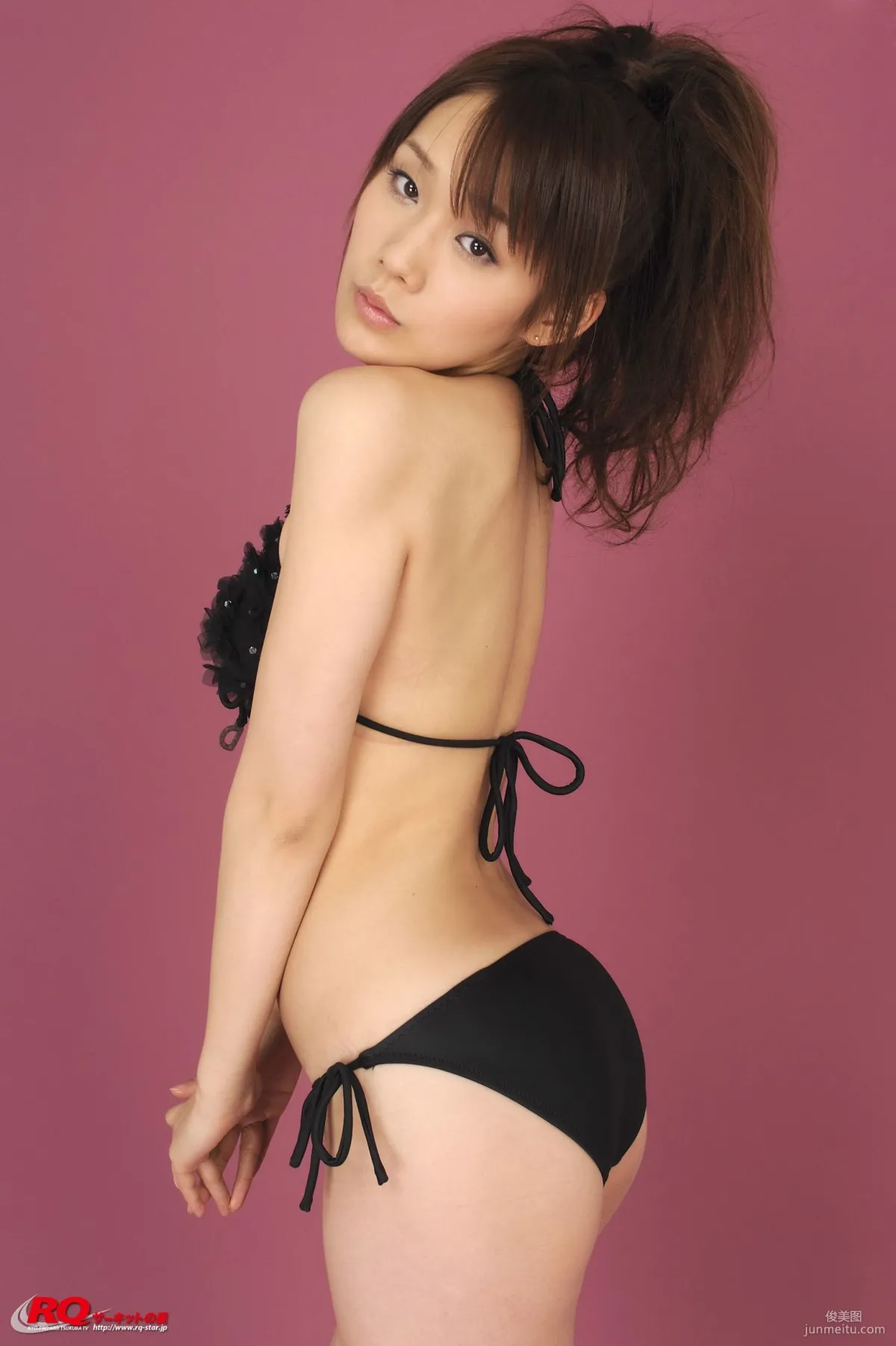 [RQ-STAR] NO.00126 Reina Fuchiwaki 淵脇レイナ Swim Suits – Black 写真集24