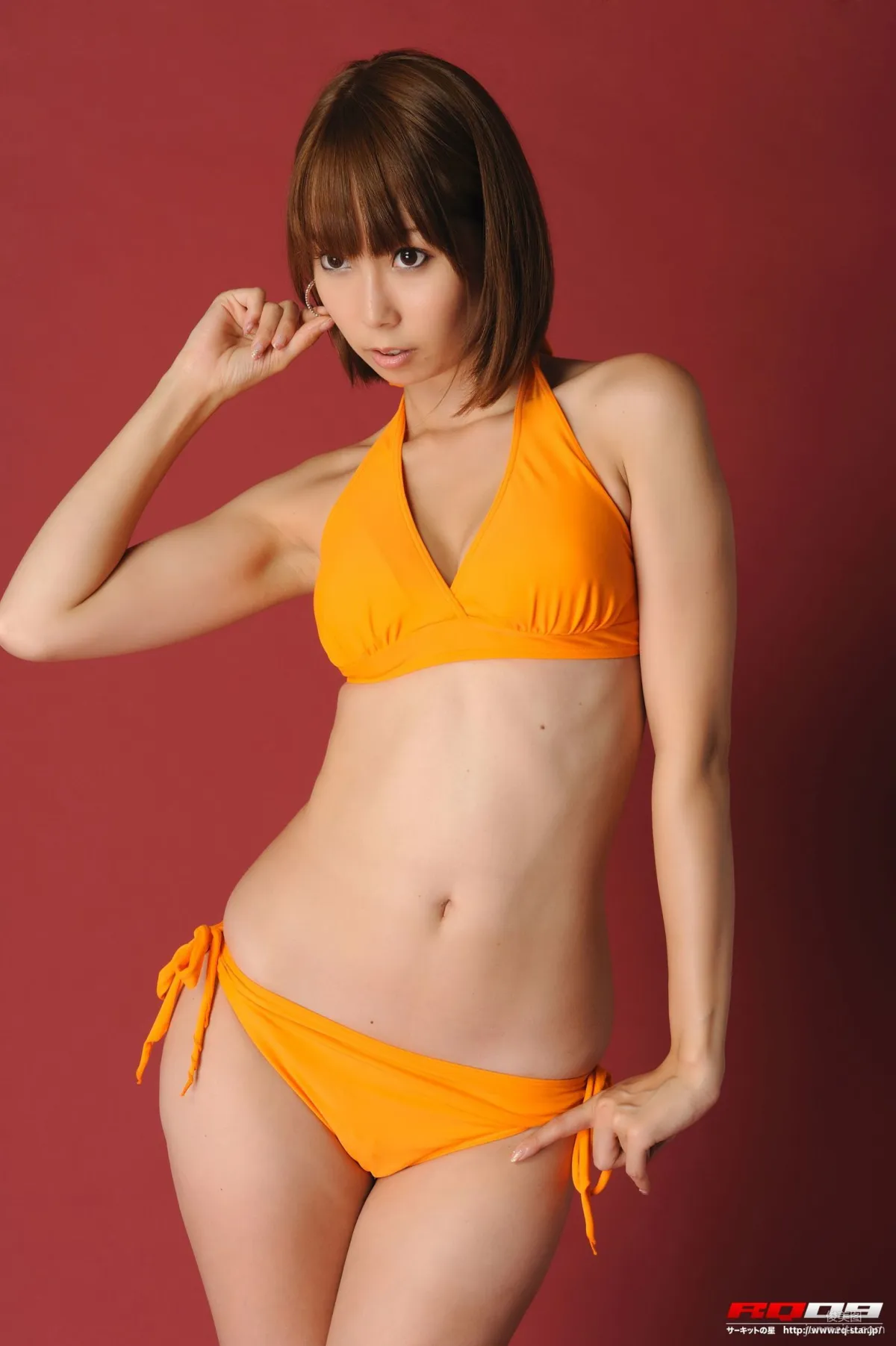 [RQ-STAR] NO.00208 徳永末遊 Swim Suits 泳装 – Orange 写真集36