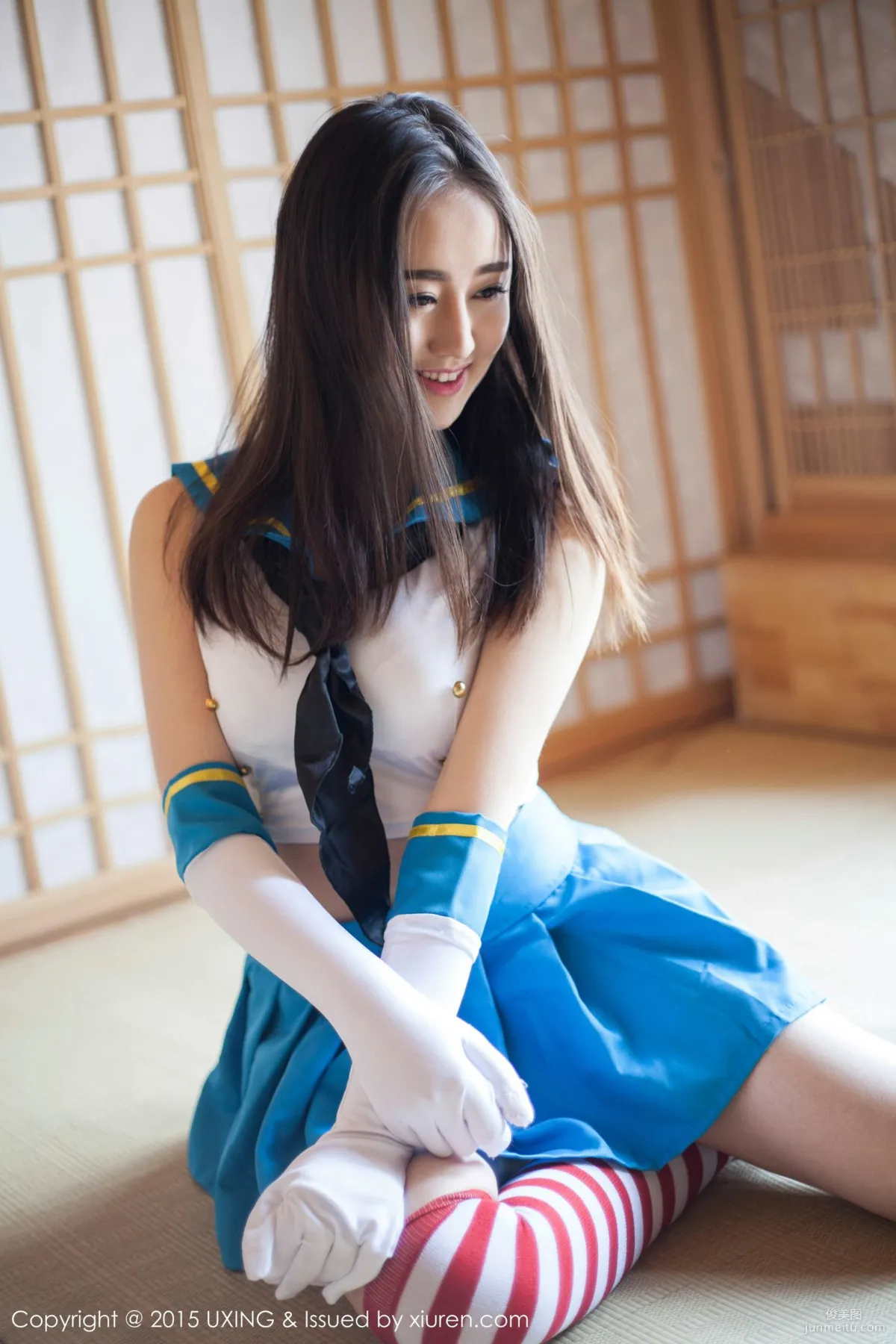 Romi王朝朝 - 美少女校服系列写真集 [UXING优星馆] Vol.0055