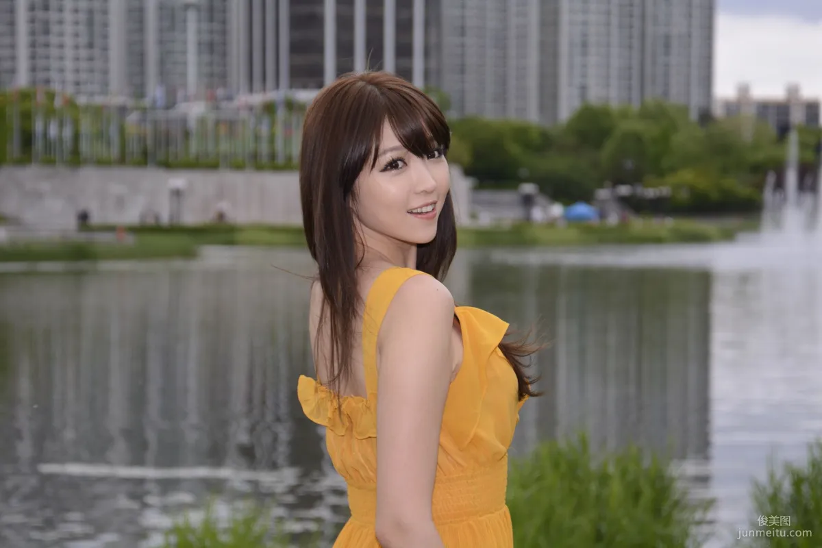 李二慧《外拍气质黄色长裙系列》写真集24