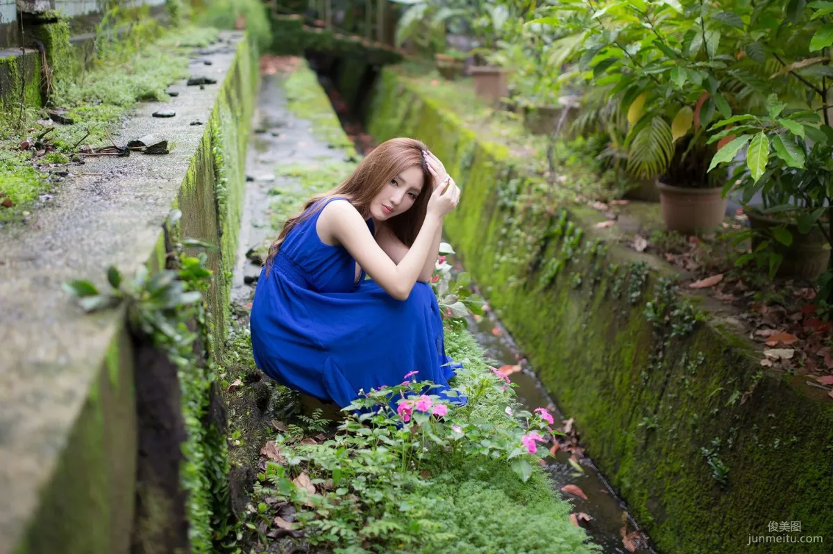 台湾赵芸Syuan《极品蓝色长裙女神》写真集66