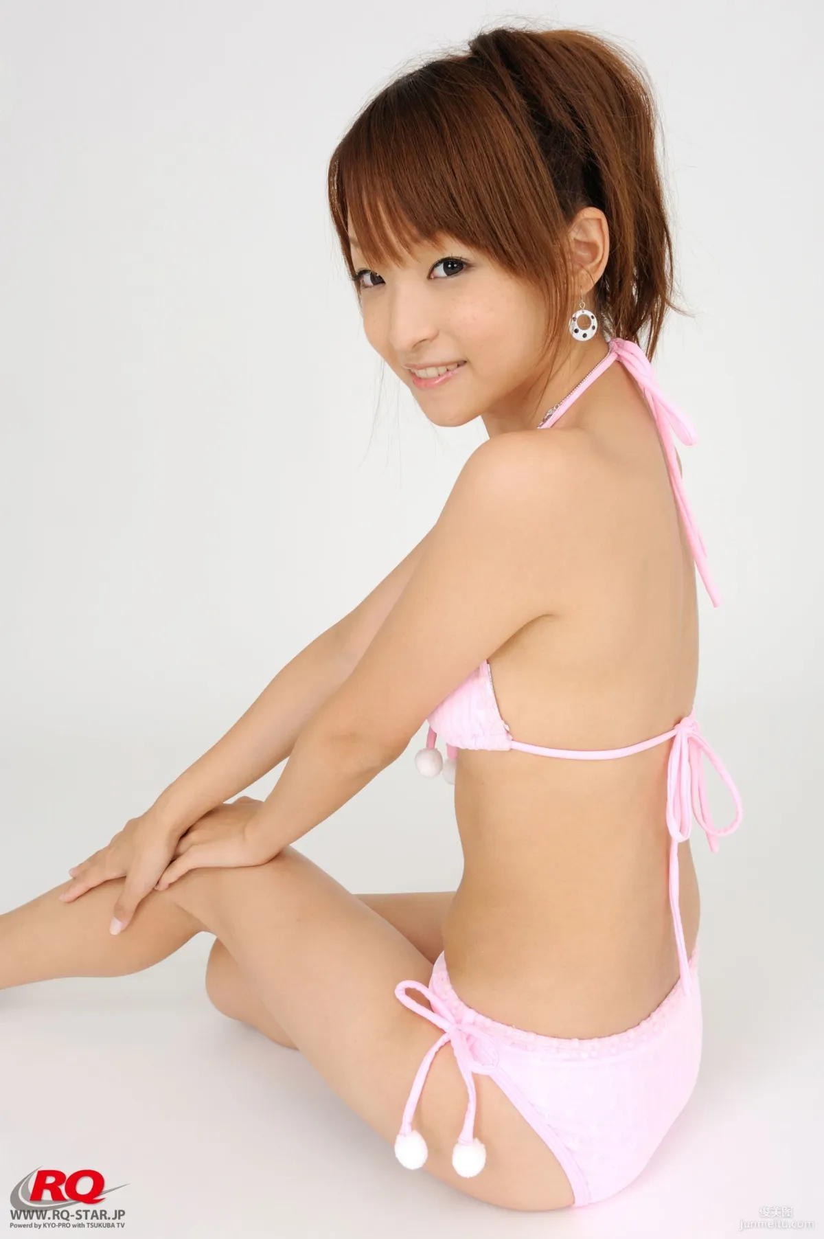 [RQ-STAR] NO.00075 Mio Aoki 青木未央 Swim Suits – White 写真集57