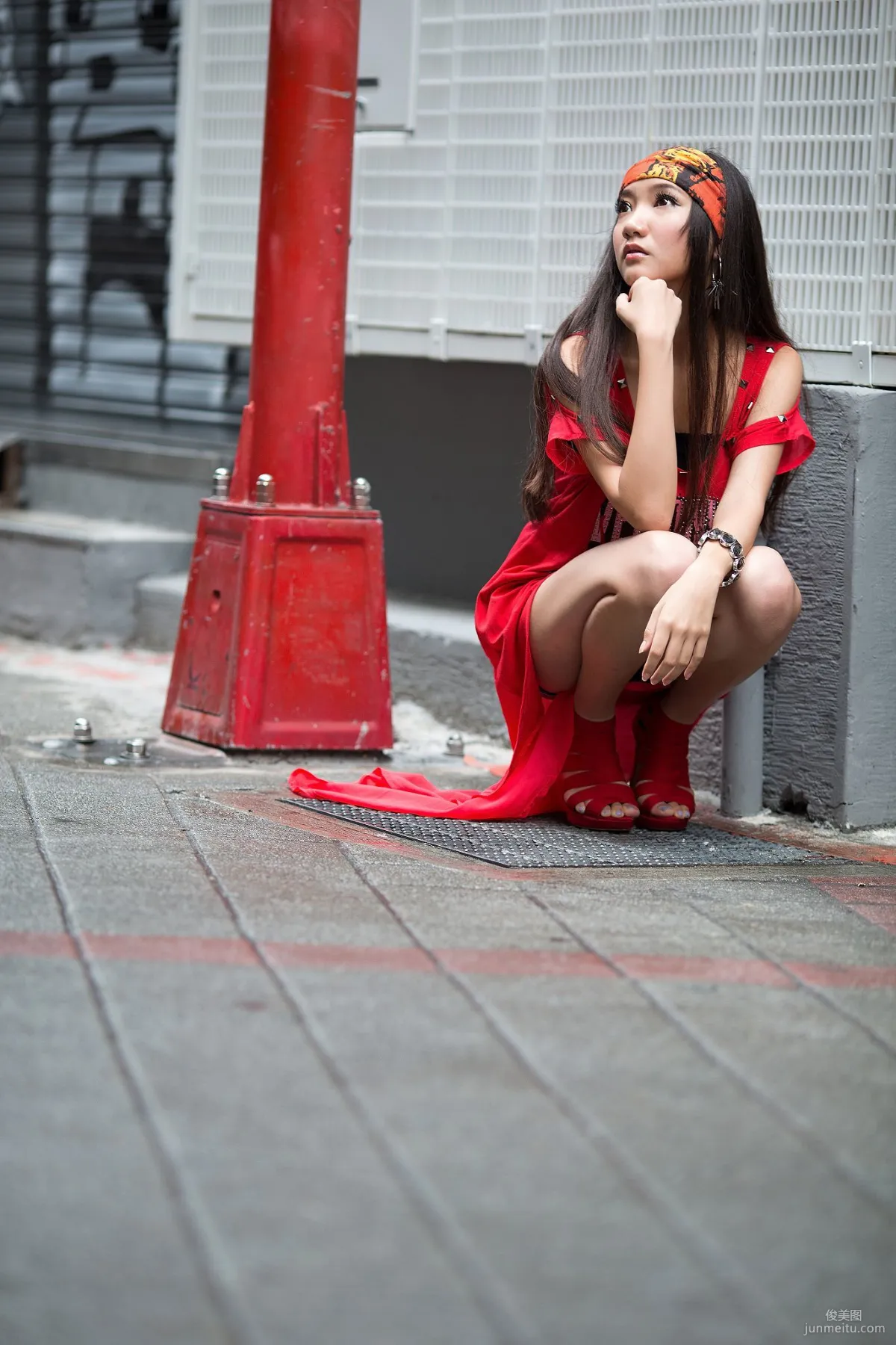 台湾腿模Tina陈思婷《美國街》街拍写真集11