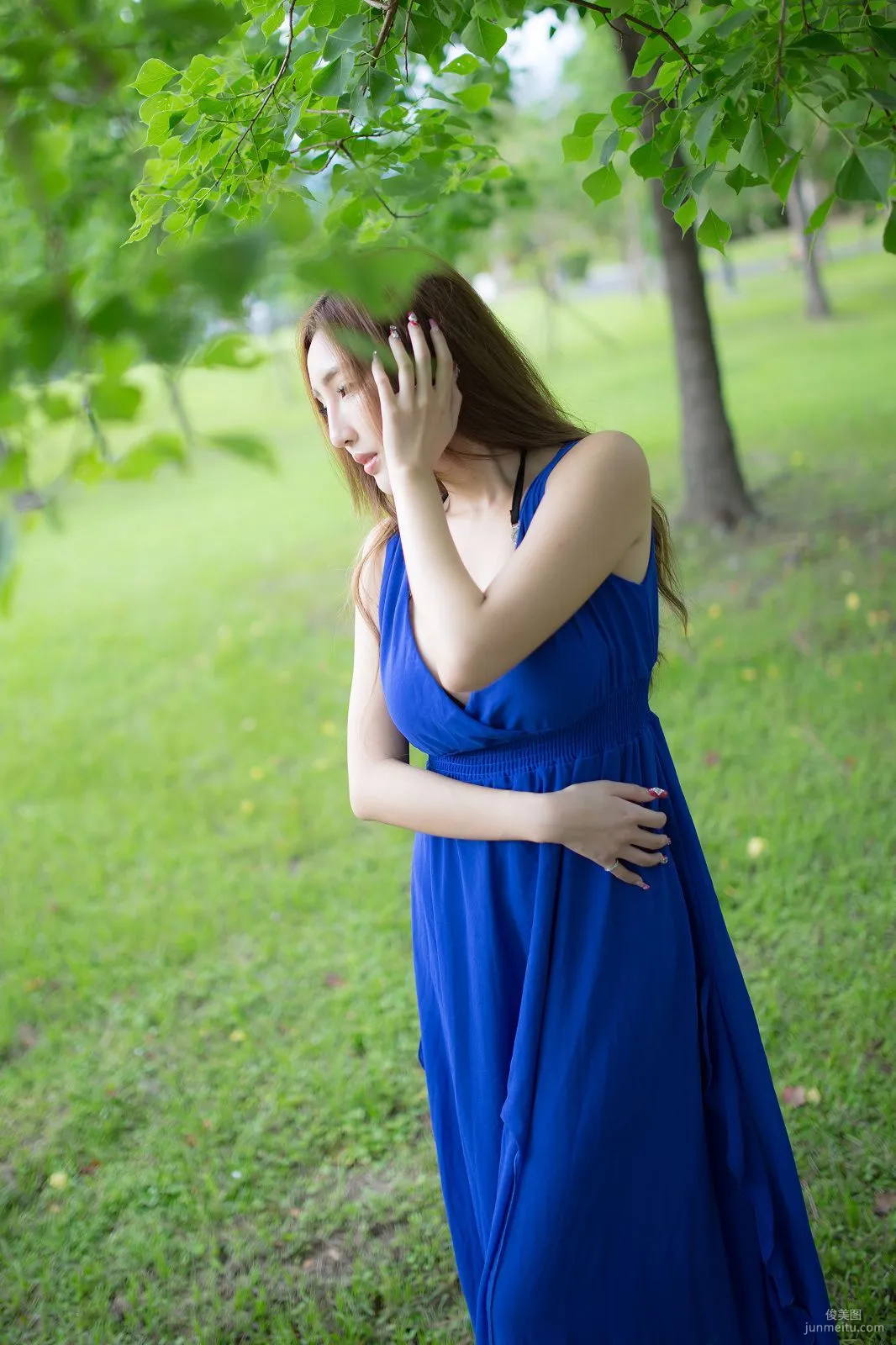 台湾赵芸Syuan《极品蓝色长裙女神》写真集29