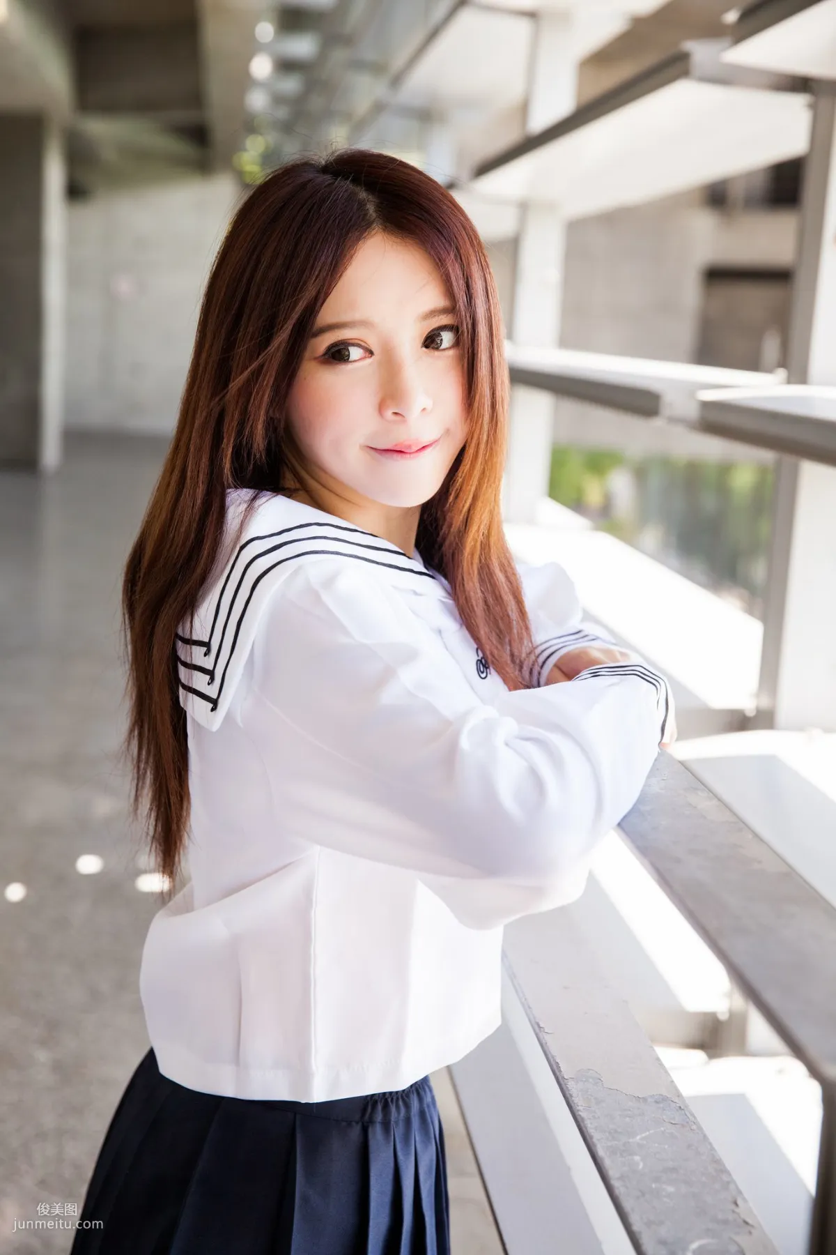 台湾美女张齐郡JULIE《长筒袜校服少女》写真集91