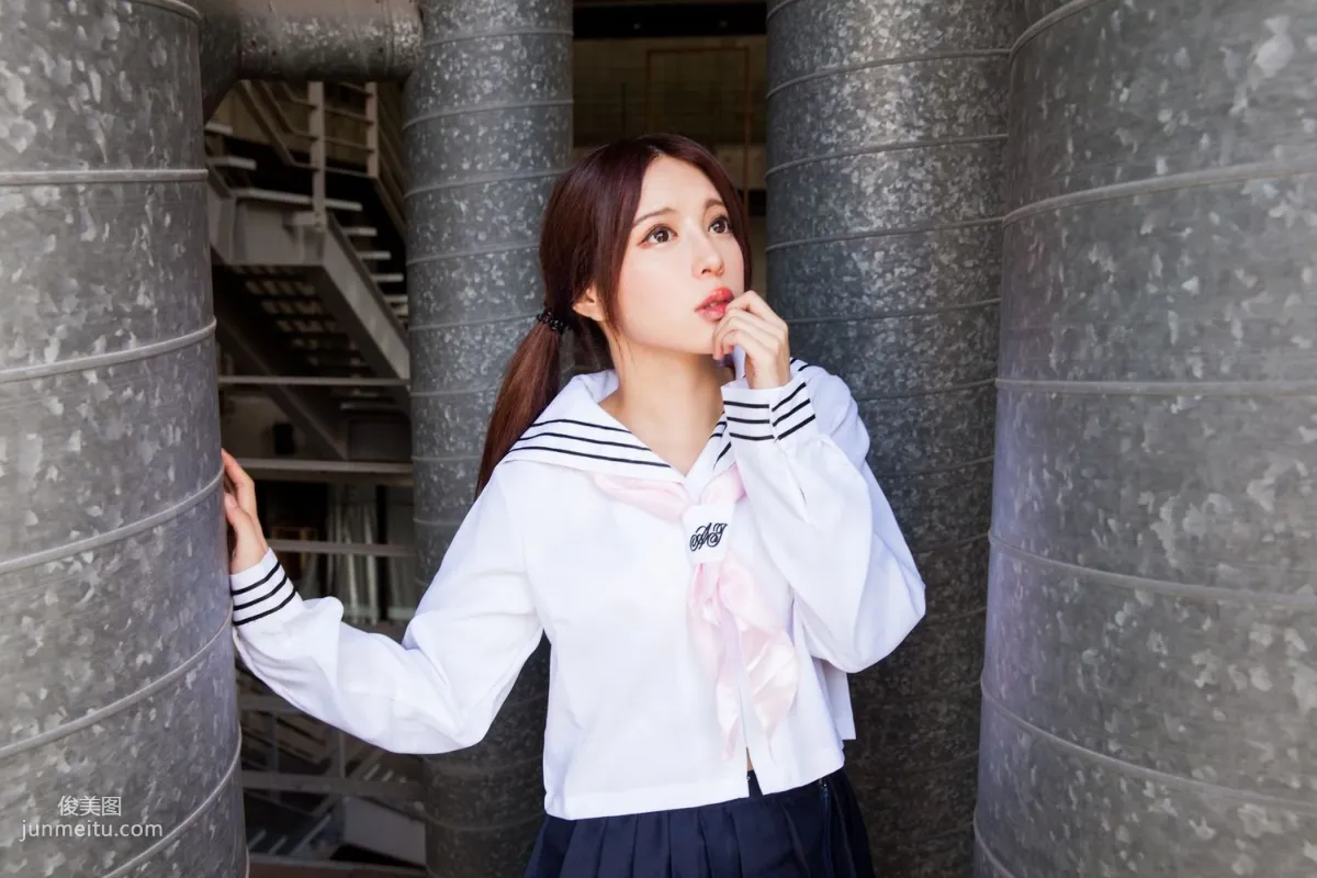 台湾美女张齐郡JULIE《长筒袜校服少女》写真集33