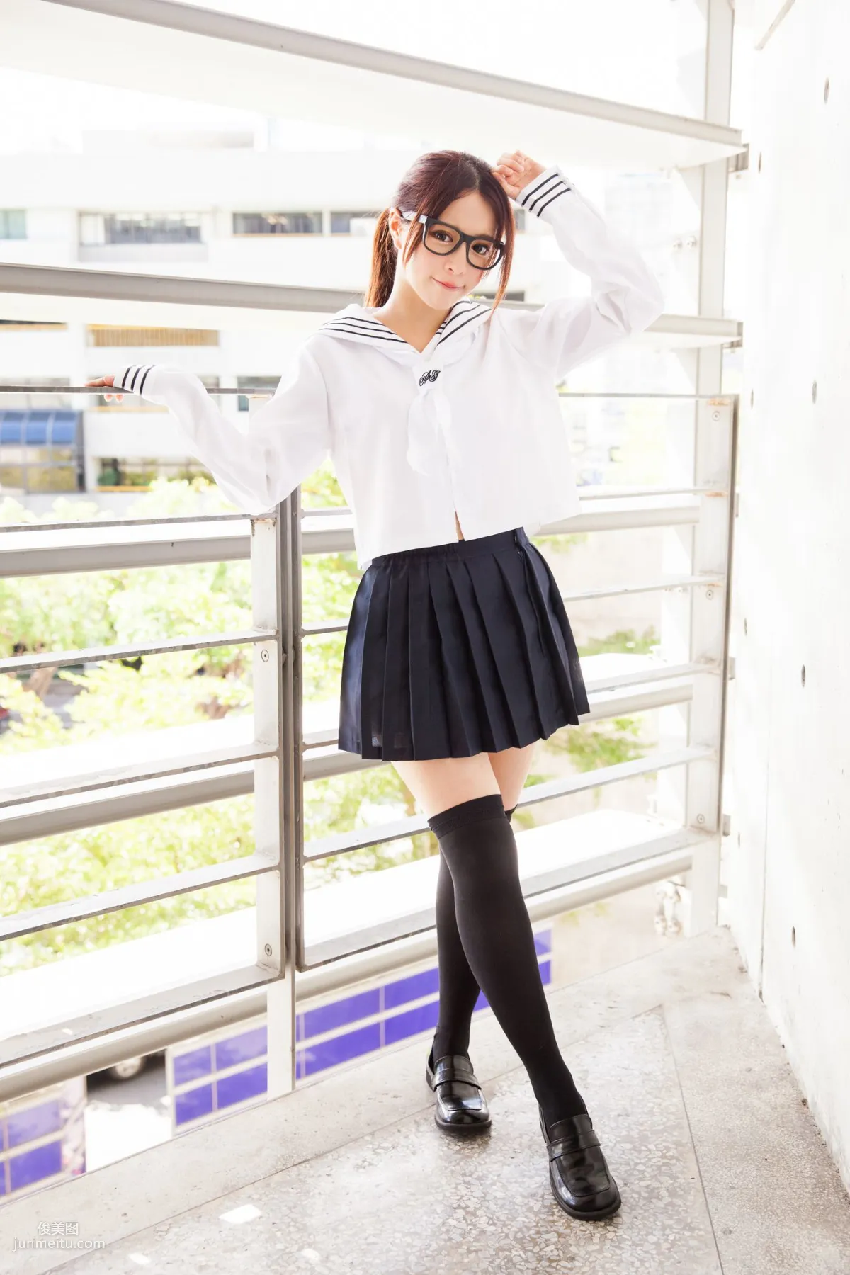 台湾美女张齐郡JULIE《长筒袜校服少女》写真集53