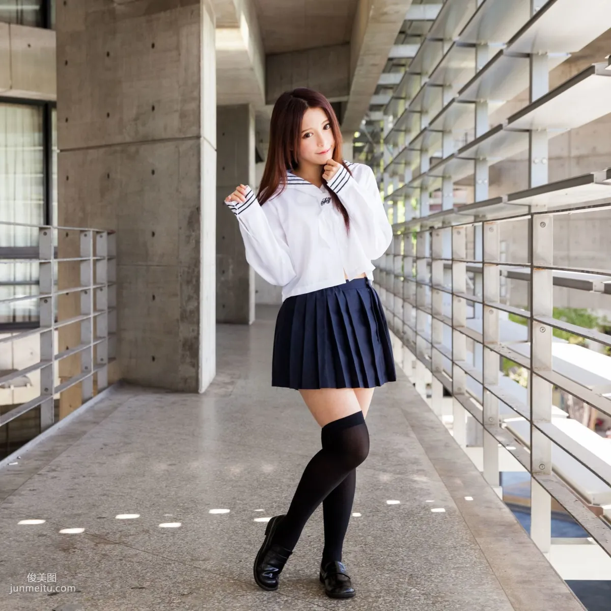 台湾美女张齐郡JULIE《长筒袜校服少女》写真集87