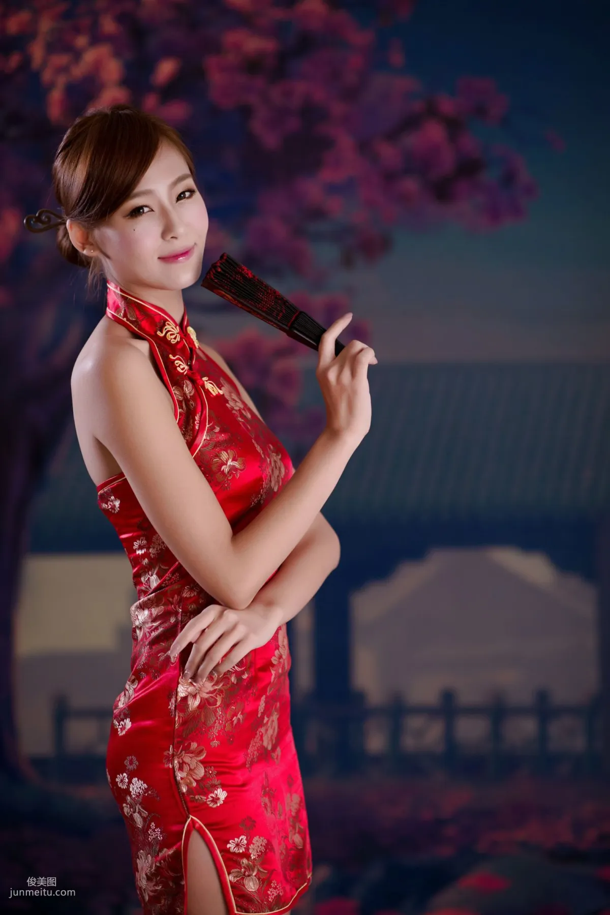 台湾女神Winnie小雪《古典红色旗袍》写真集9