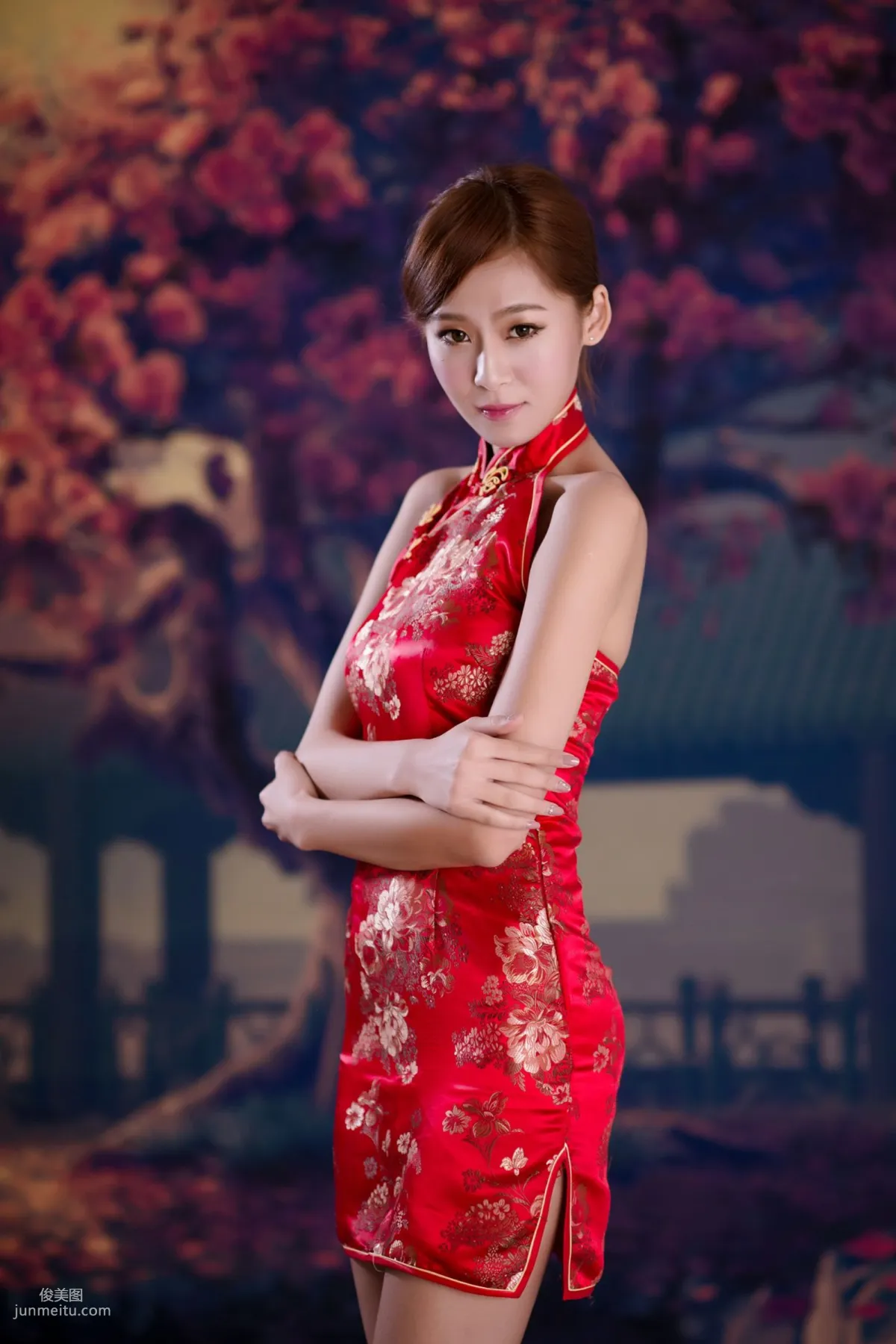台湾女神Winnie小雪《古典红色旗袍》写真集8