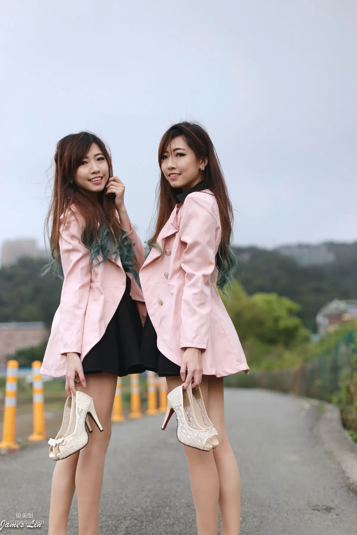 极品清纯甜美台湾双胞胎姐妹花清新外拍写真集42