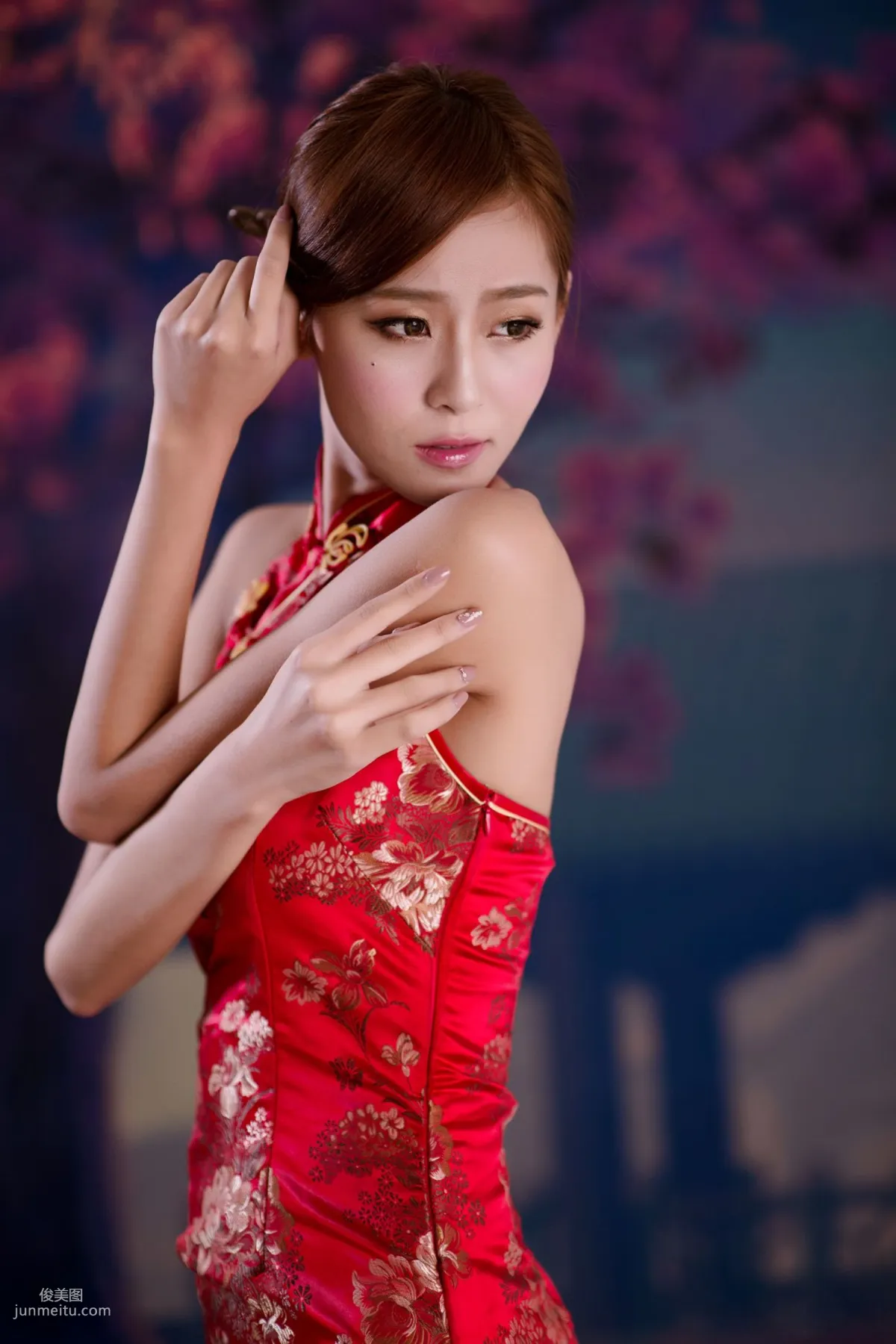台湾女神Winnie小雪《古典红色旗袍》写真集10