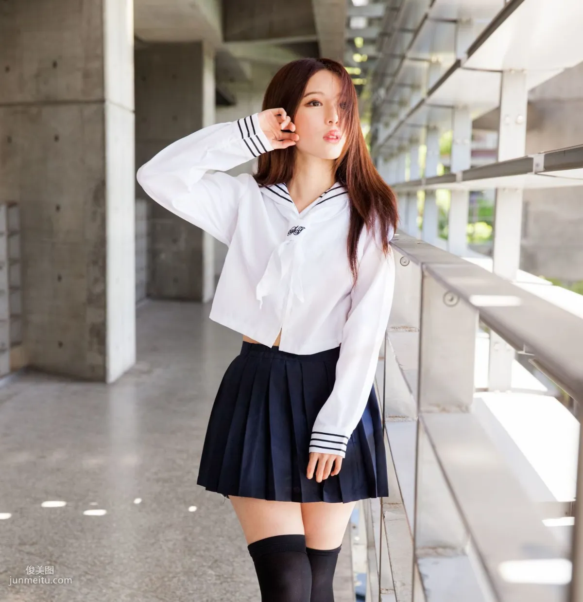 台湾美女张齐郡JULIE《长筒袜校服少女》写真集75