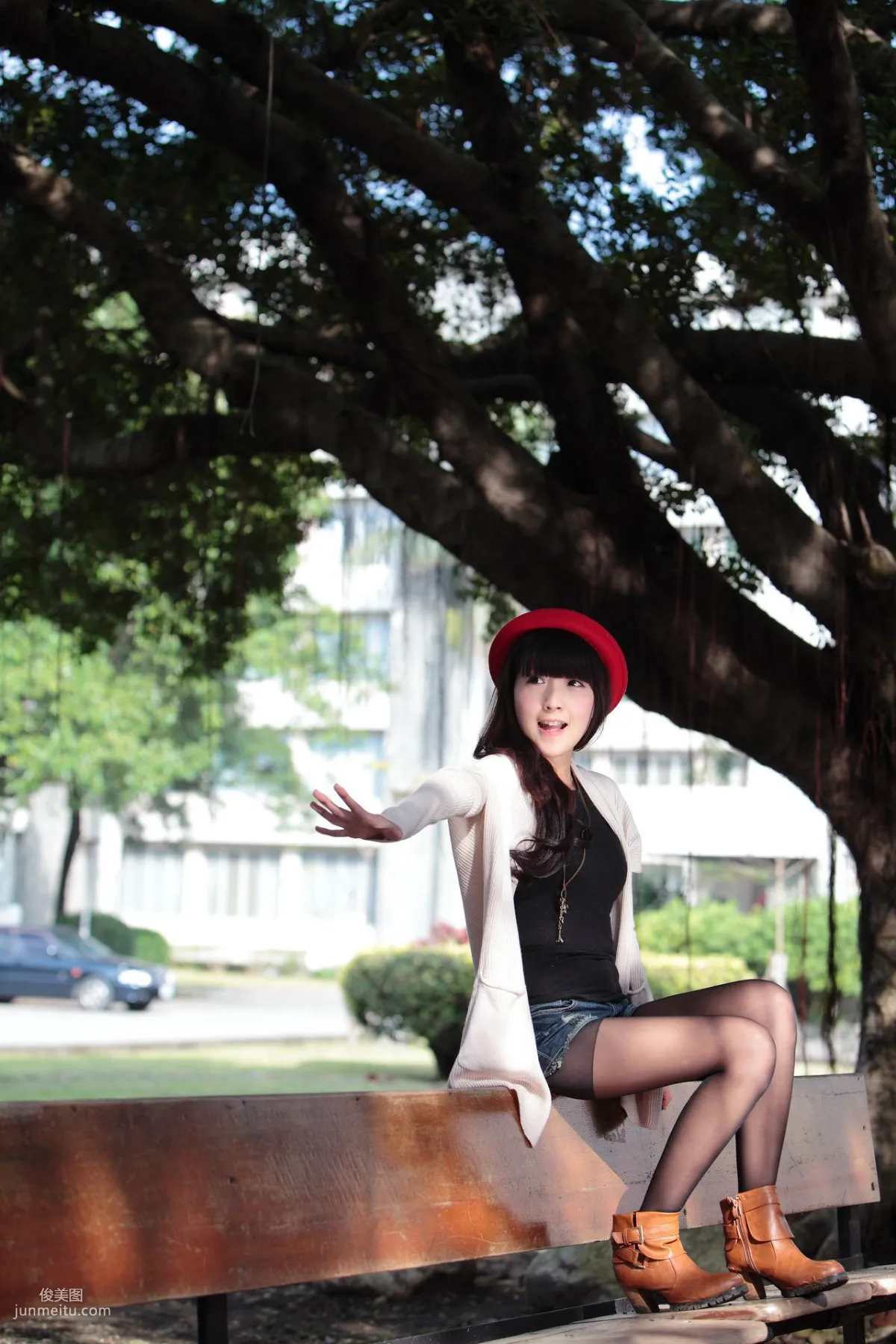 台湾萝莉正妹模特綠豆《小清新唯美外拍》写真集34