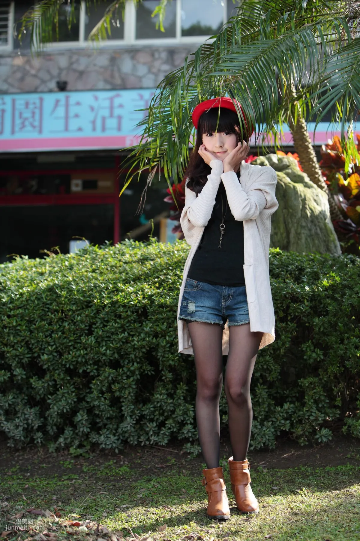 台湾萝莉正妹模特綠豆《小清新唯美外拍》写真集32