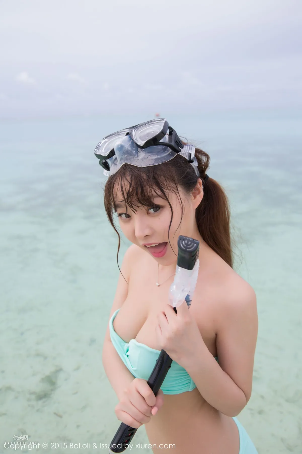 柳侑绮Sevenbaby《马尔代夫旅拍》海边湿身篇 [BoLoli波萝社] Vol.049 写真集38