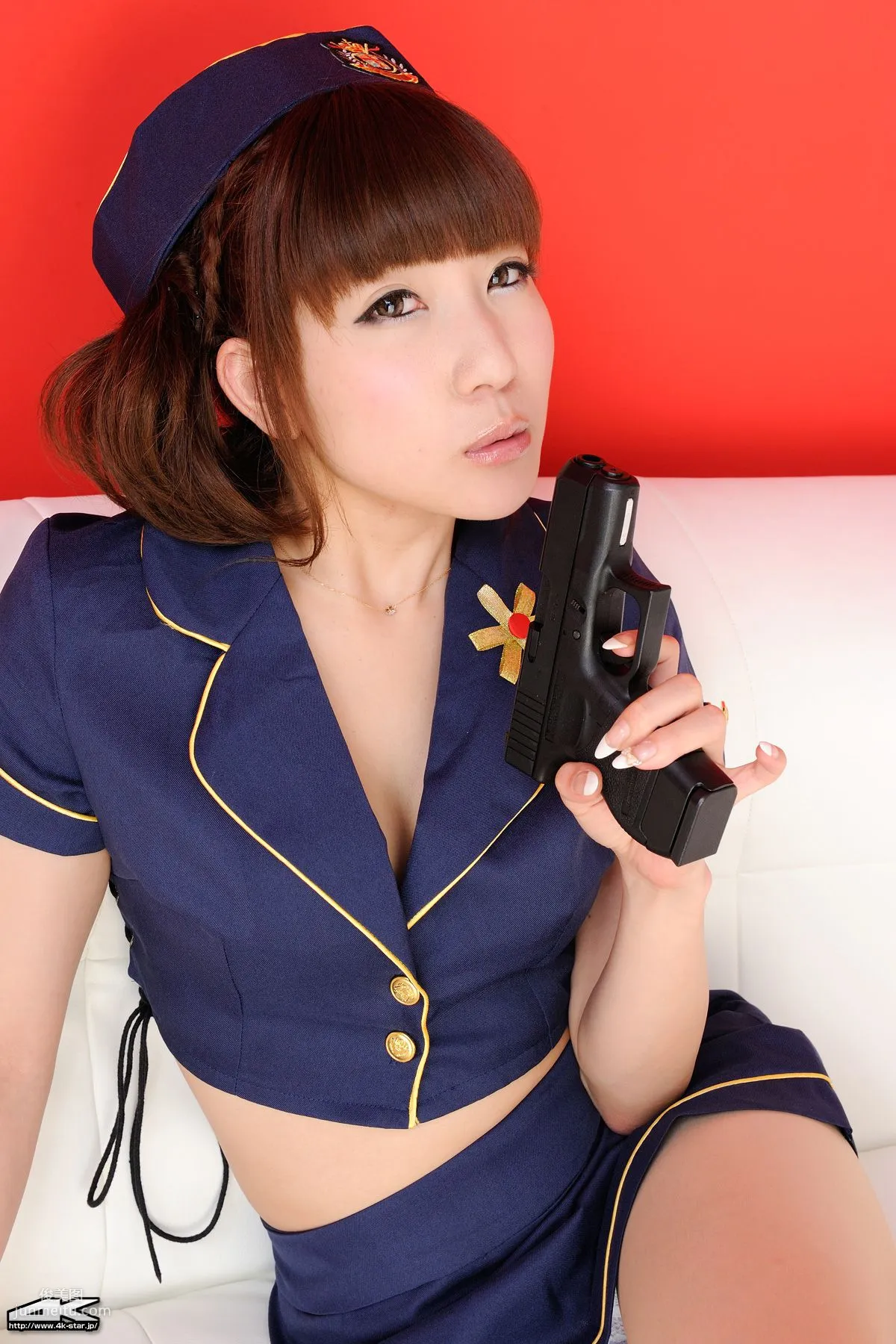 [4K-STAR] NO.00028 秋葉ちひろ Mini Skirt Police 女警制服 写真集59