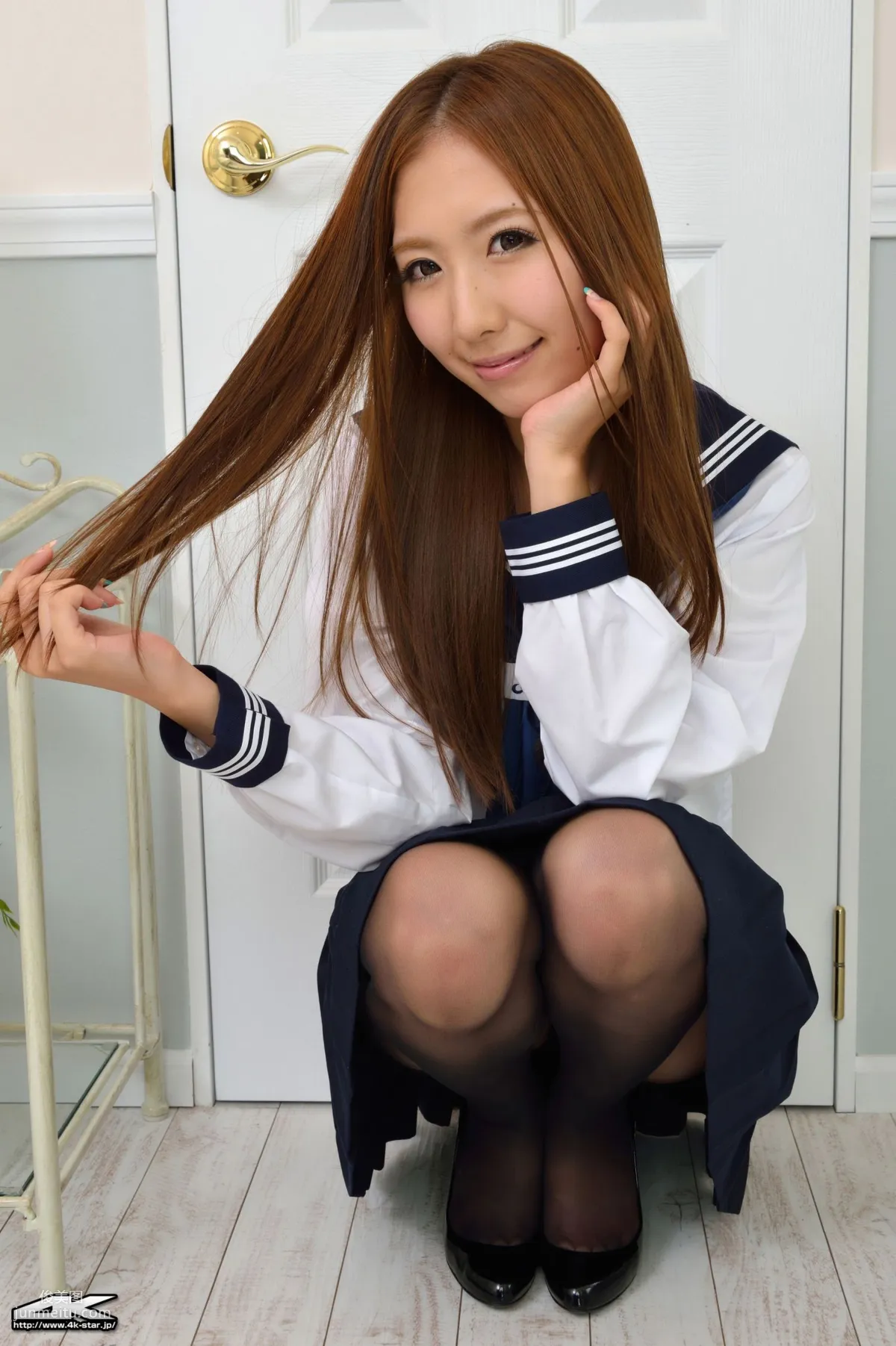 [4K-STAR] NO.00068 岩崎由衣 Sailor Suit 黑丝学妹 写真集43