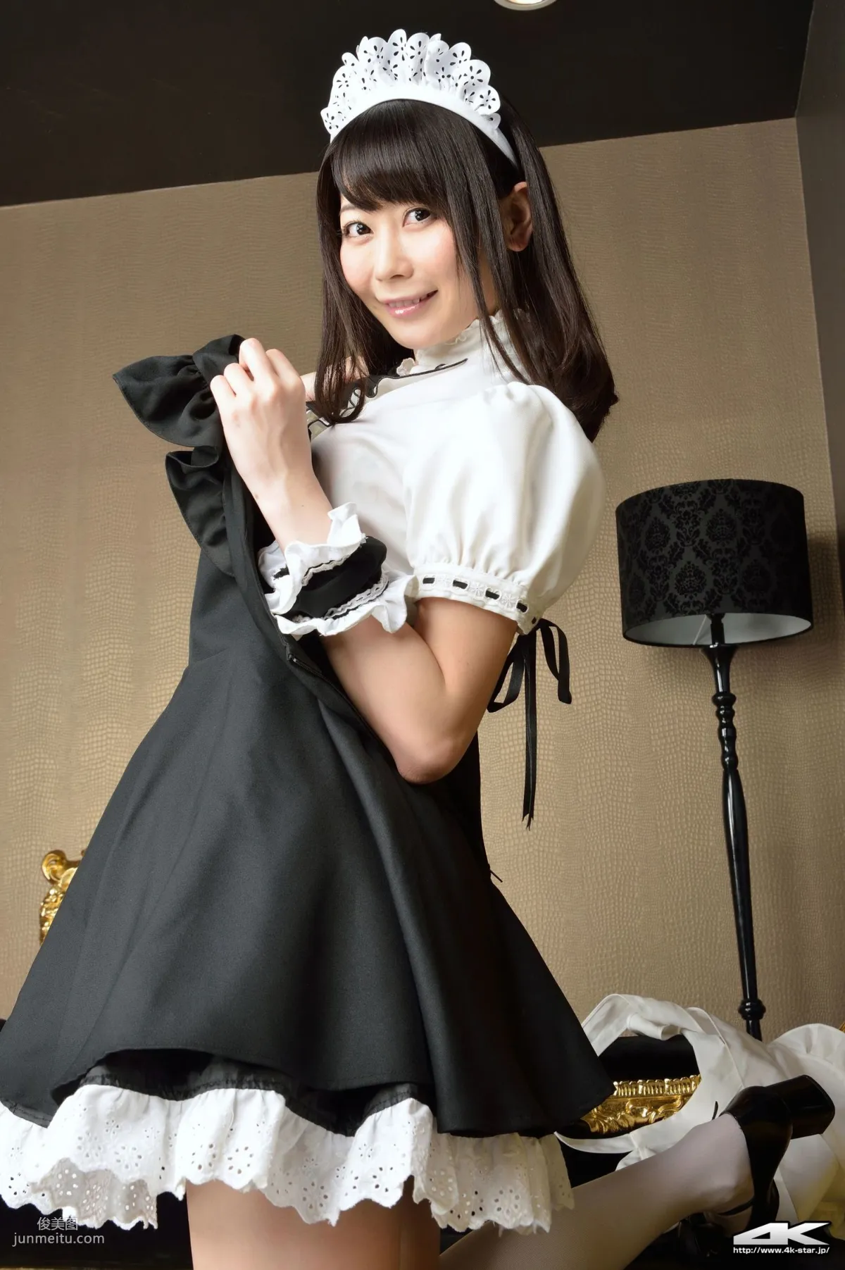 [4K-STAR] NO.00184 桜のどか Maid Costume 白丝女仆 写真集28