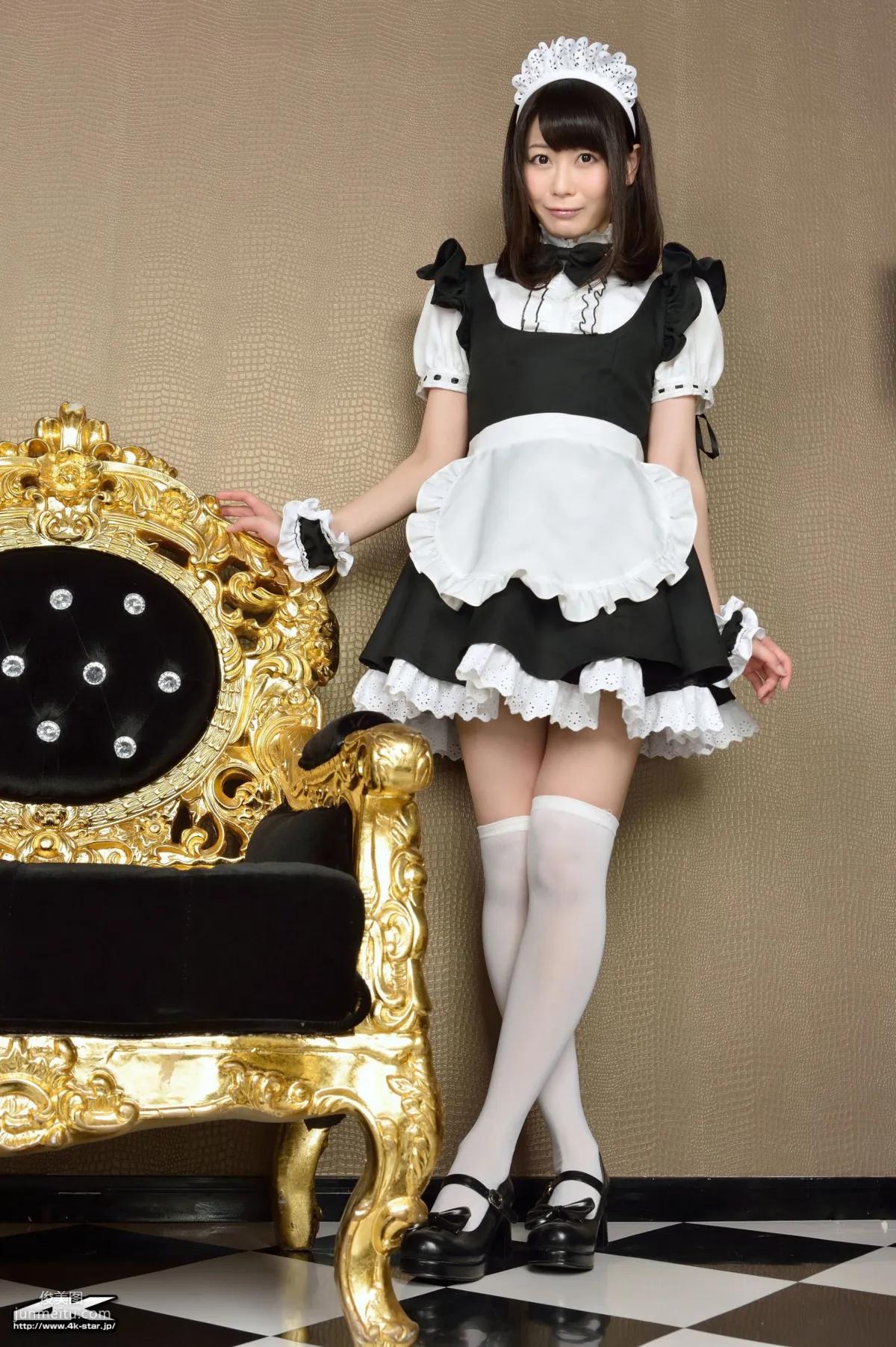 [4K-STAR] NO.00184 桜のどか Maid Costume 白丝女仆 写真集2