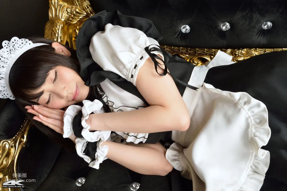 [4K-STAR] NO.00184 桜のどか Maid Costume 白丝女仆 写真集17