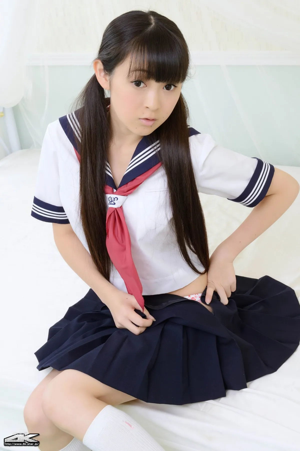 [4K-STAR] NO.00235 桃原里香 School Girl JK制服 写真集54