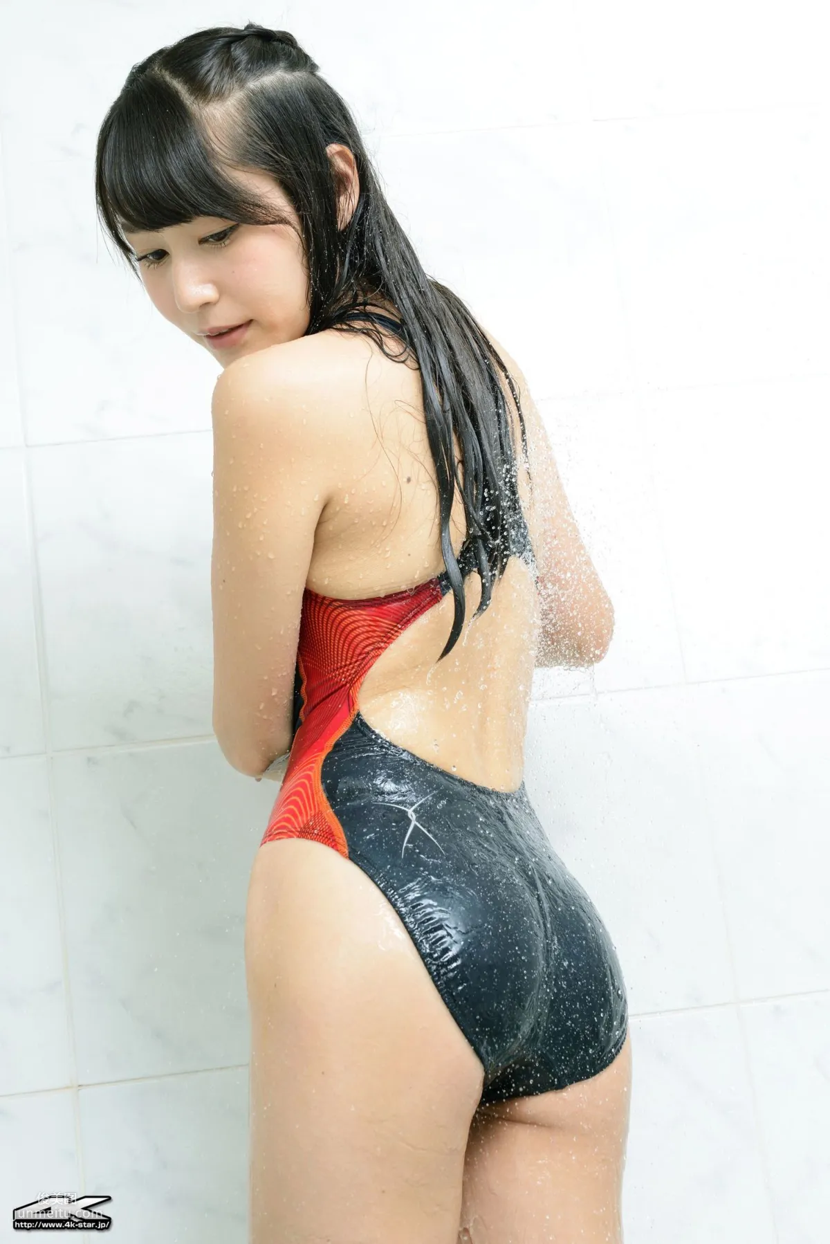 [4K-STAR] NO.00314 川又静香 Swim Suits 競泳水着 浴室高叉湿身 写真集37