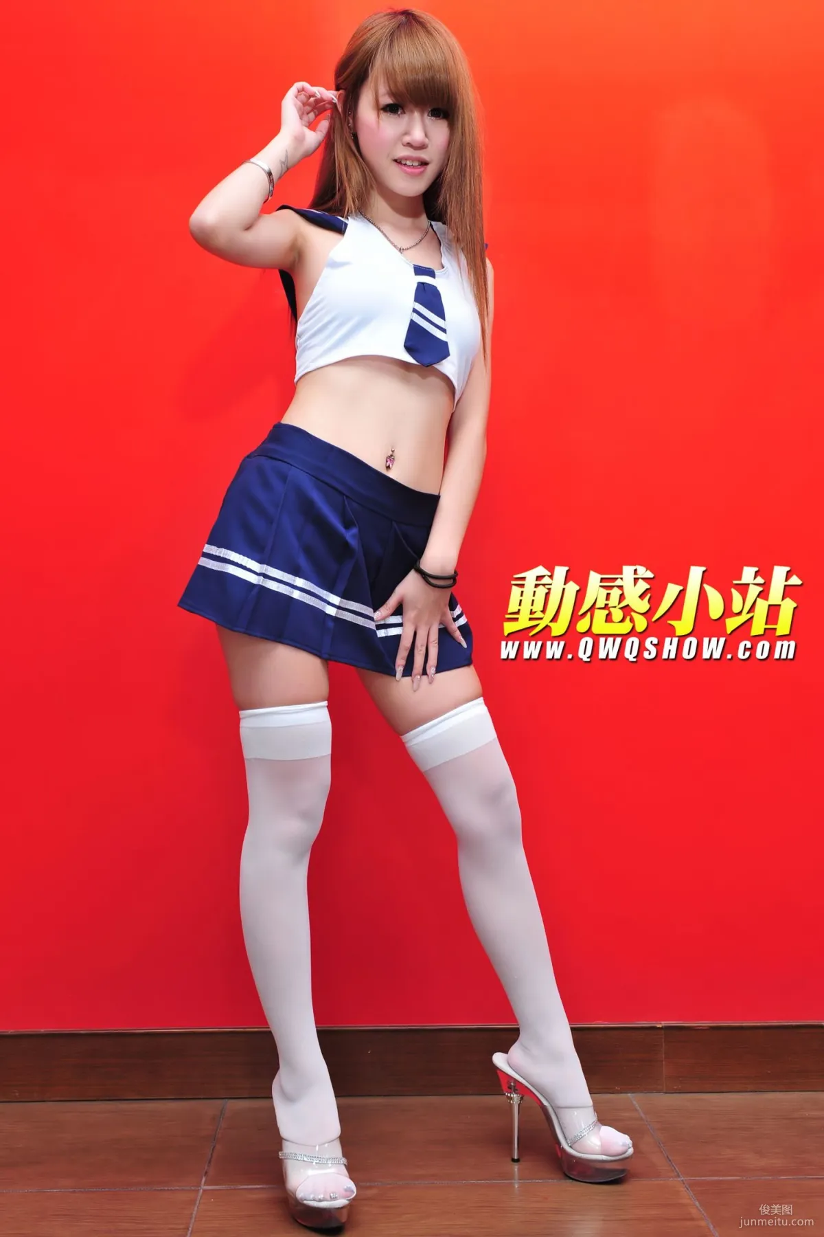 动感之星 丁丁《白丝校服妹子》 [动感小站] NO.141 写真集12