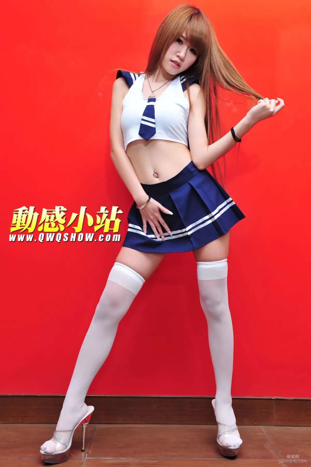 动感之星 丁丁《白丝校服妹子》 [动感小站] NO.141 写真集20