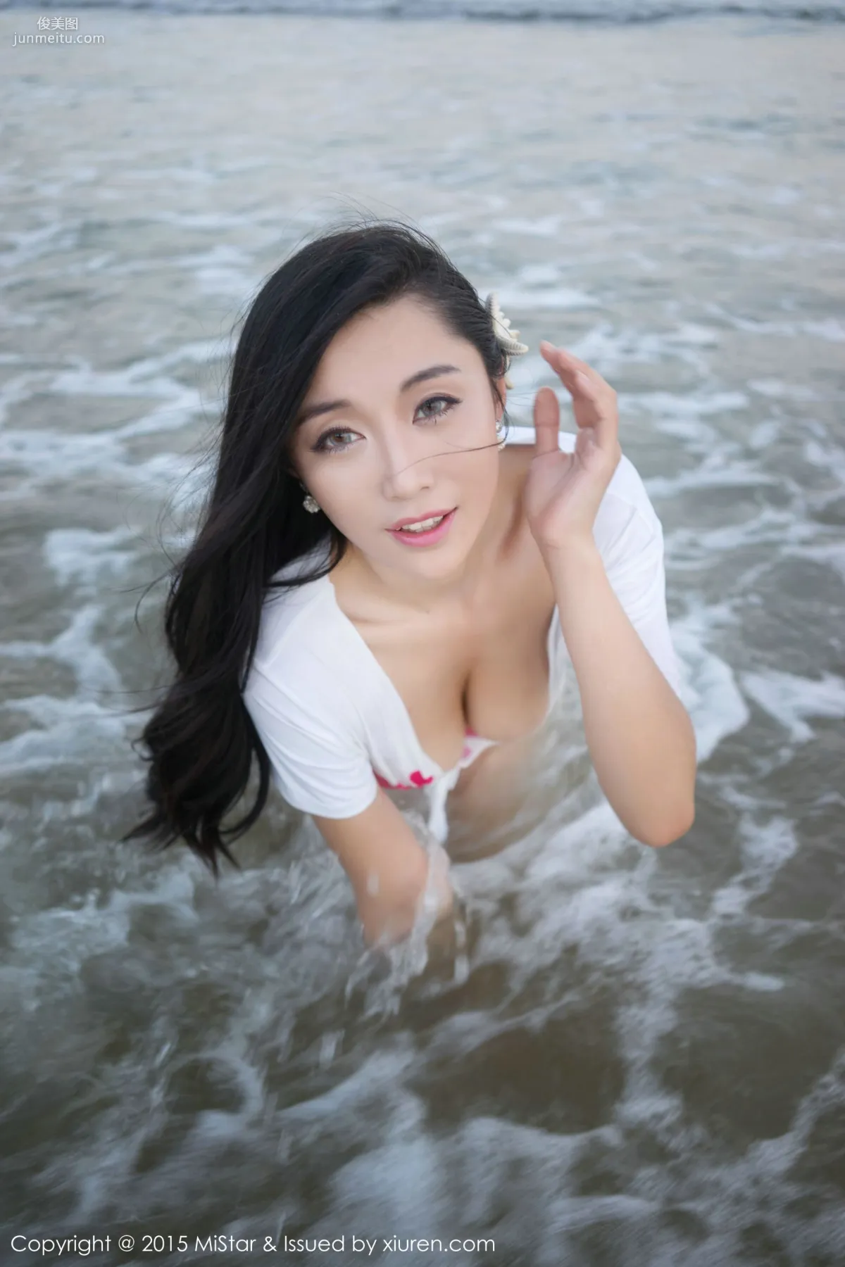 Ashely丽丽《三亚旅拍》性感女仆+海滩系列 [魅妍社MiStar] Vol.018 写真集51