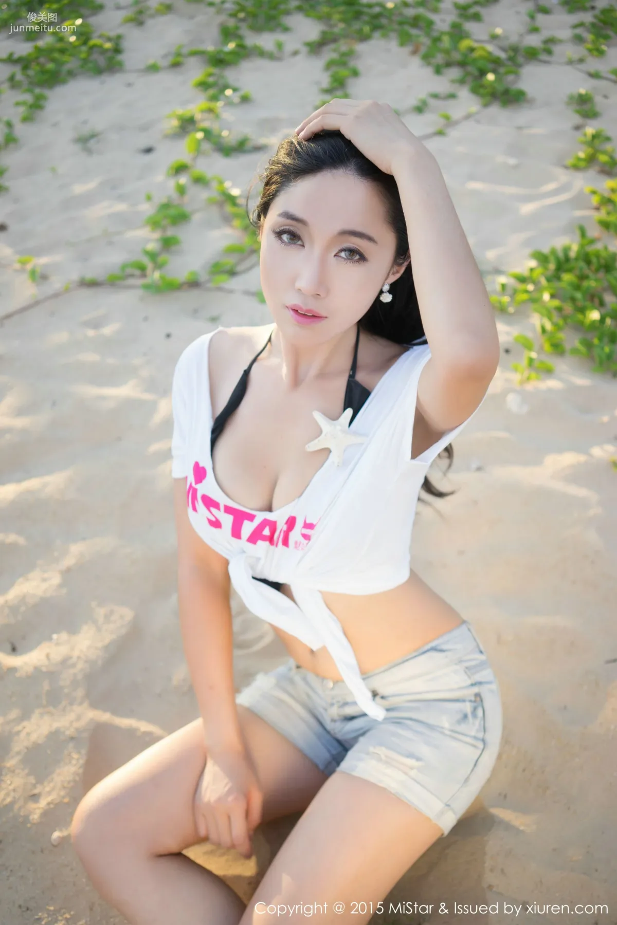 Ashely丽丽《三亚旅拍》性感女仆+海滩系列 [魅妍社MiStar] Vol.018 写真集30