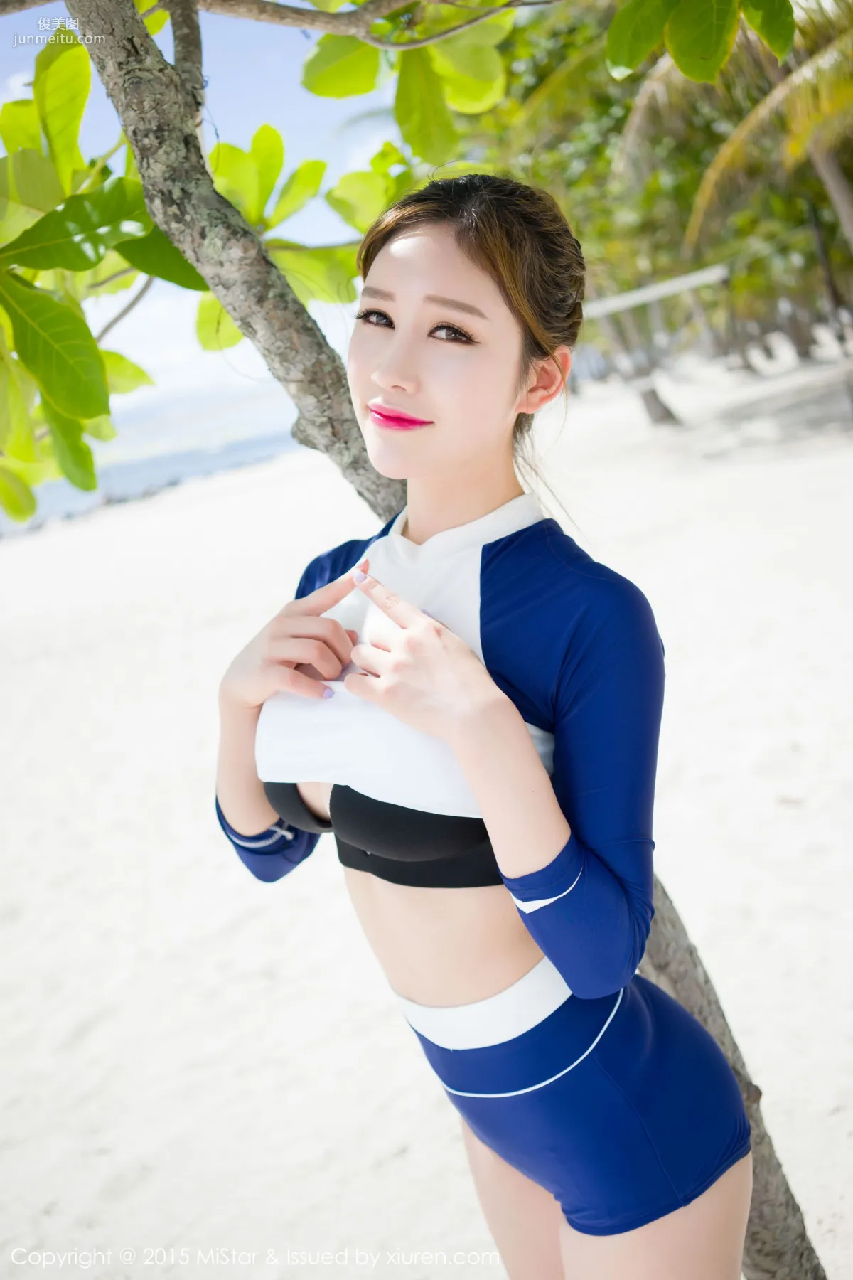 于姬Una《薄荷岛旅拍》海滩2套泳装 [魅妍社MiStar] Vol.049 写真集2