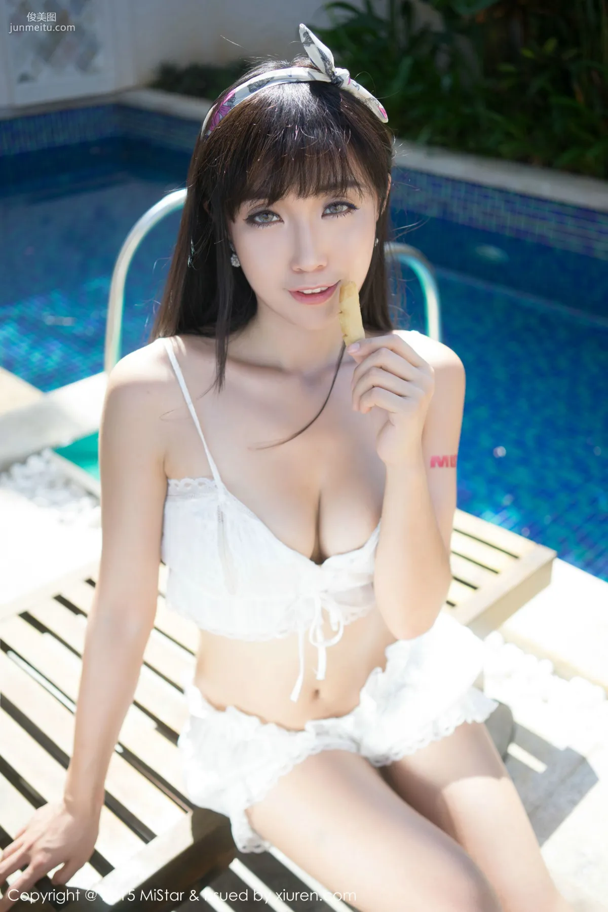 Ashely丽丽《三亚旅拍》性感女仆+海滩系列 [魅妍社MiStar] Vol.018 写真集28