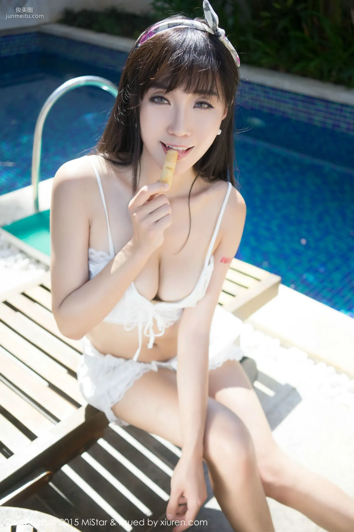 Ashely丽丽《三亚旅拍》性感女仆+海滩系列 [魅妍社MiStar] Vol.018 写真集29