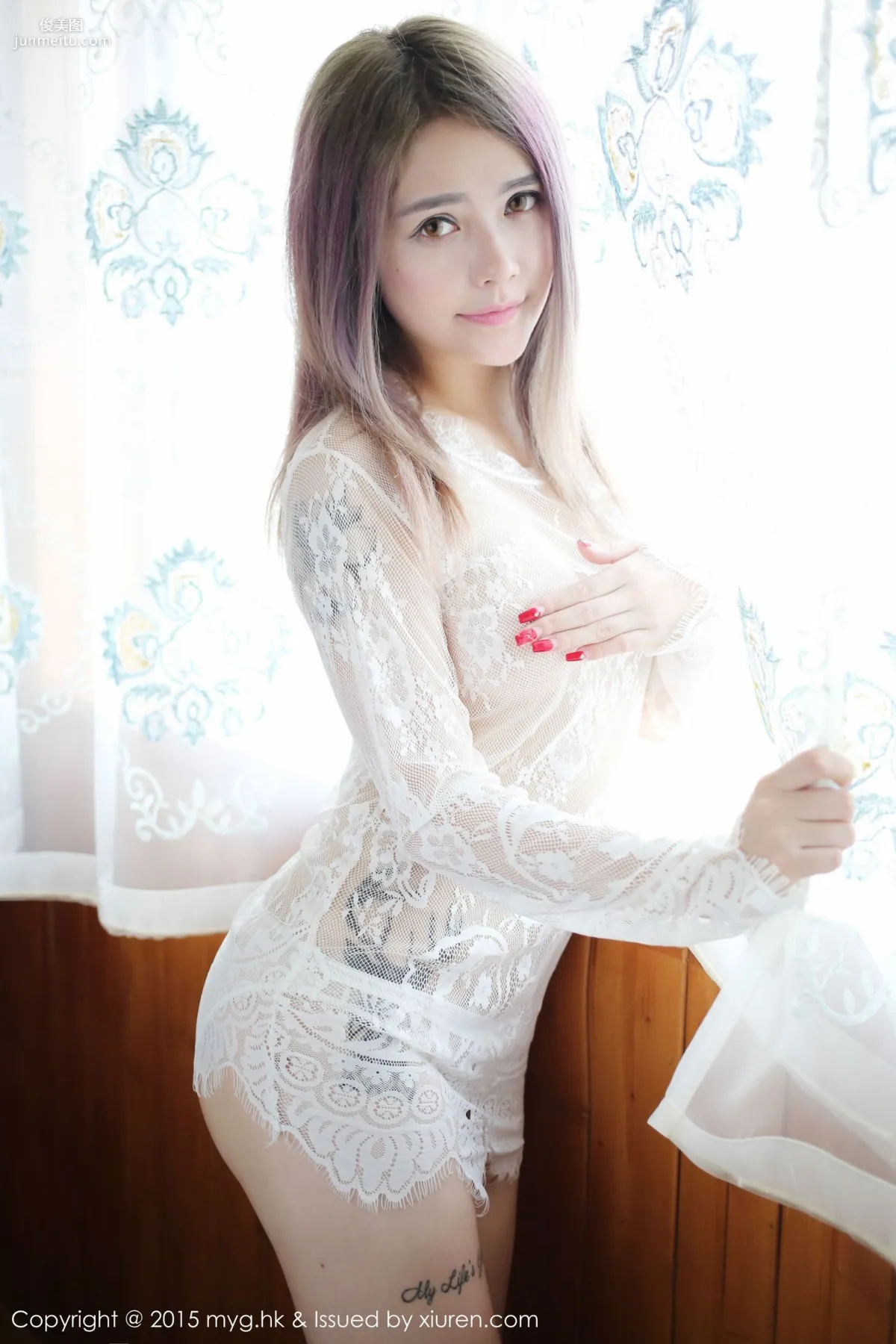 李雪婷Anna《初登场》蕾丝、透视内衣 [美媛馆MyGirl] Vol.127 写真集44