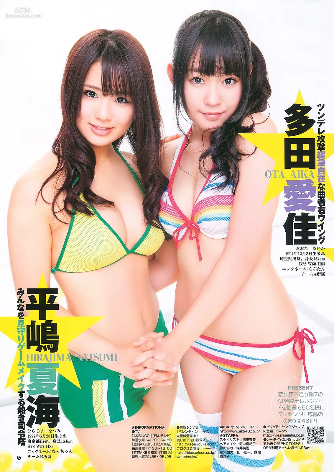 渡り廊下走り隊7 杉ありさ 荻野可鈴 [Weekly Young Jump] 2011年No.10 写真杂志7