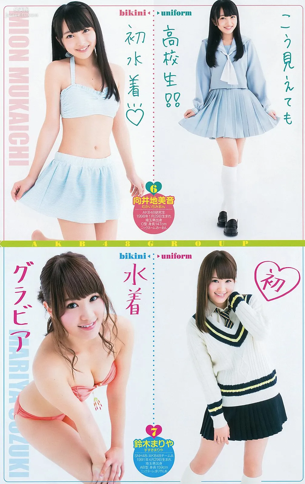 篠田麻里子 48グループ 西野七瀬 [Weekly Young Jump] 2014年No.18 写真杂志14