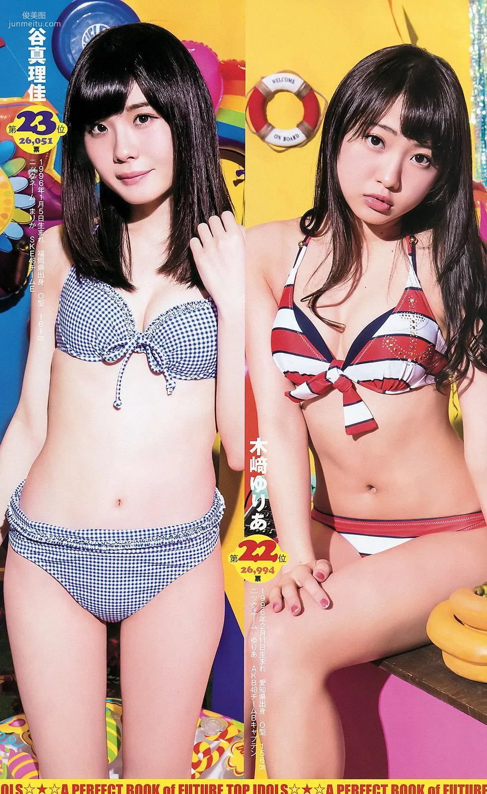 木﨑ゆりあ 岡田奈々 AKB48 アンダーガールズ [Weekly Young Jump] 2015年No.36-37写真杂志6