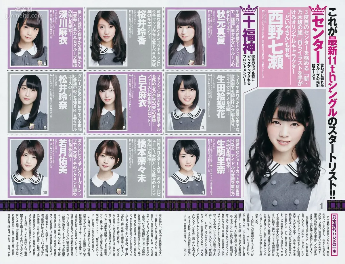 西野七瀬 伊藤万理華 [Weekly Young Jump] 2015年No.14 写真杂志20