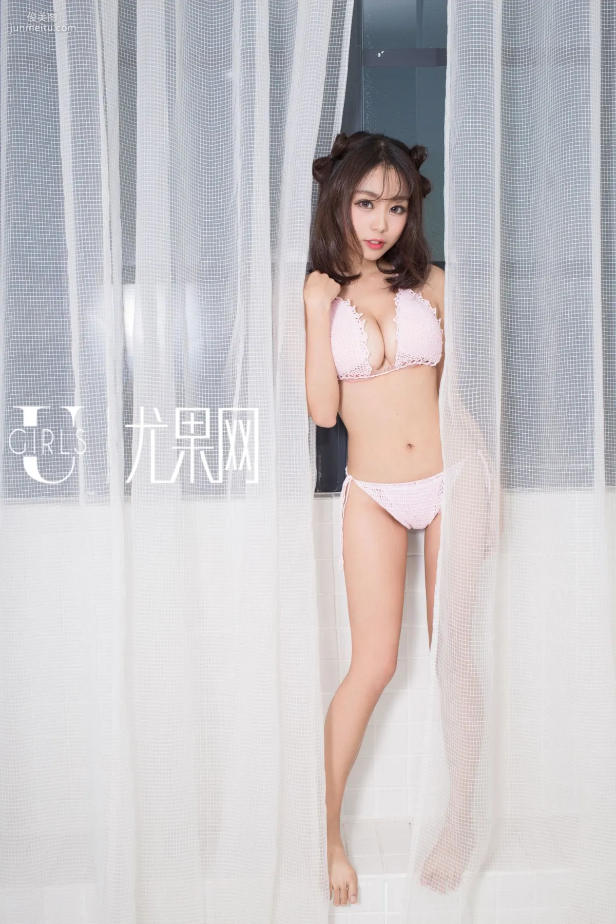 [尤果网Ugirls] U185 空灵惑《卷发小萝莉 短发白富美》写真集20