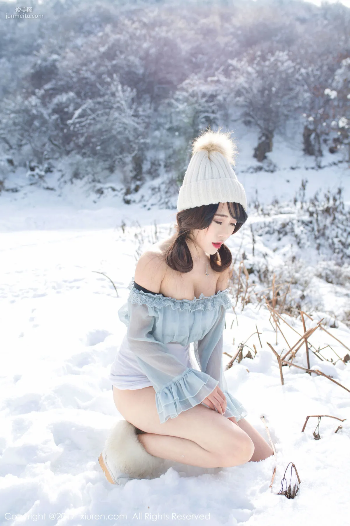 兜豆靓Youlina《冬天雪地人体摄影》 [秀人网XIUREN] No.720 写真集42