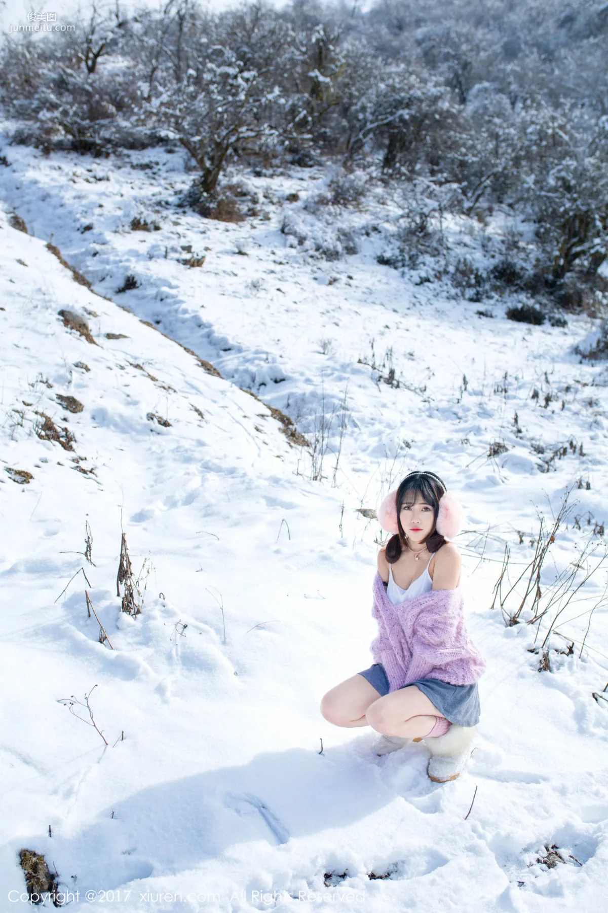 兜豆靓Youlina《冬天雪地人体摄影》 [秀人网XIUREN] No.720 写真集6