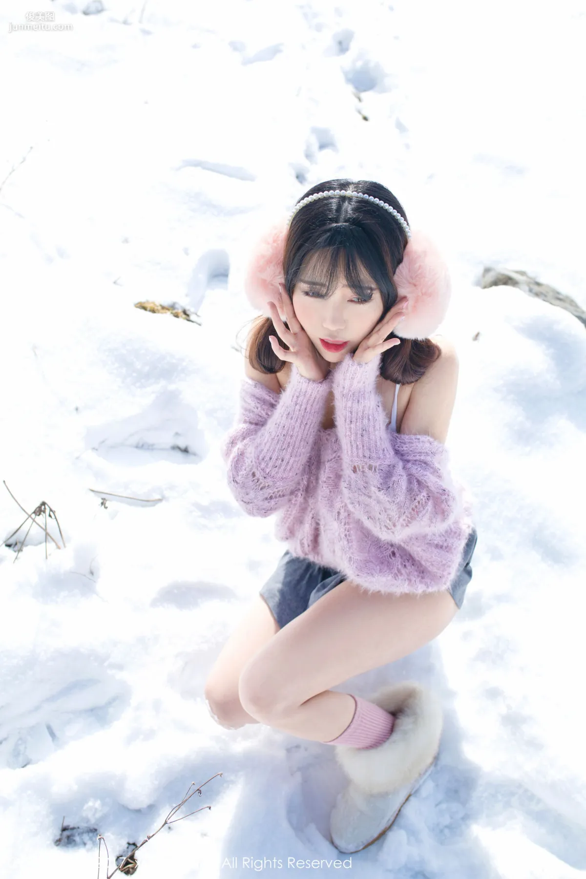 兜豆靓Youlina《冬天雪地人体摄影》 [秀人网XIUREN] No.720 写真集3