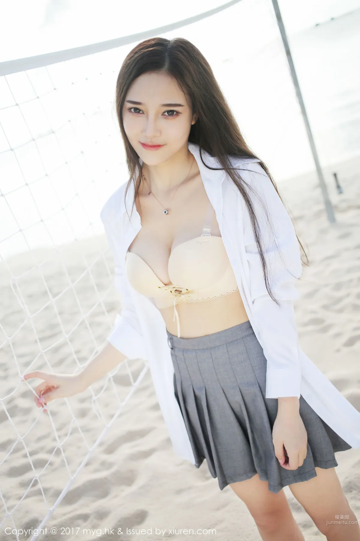 唐琪儿il《海边白衬衫+短裙系列》 [美媛馆MyGirl] VOL.259 写真集12