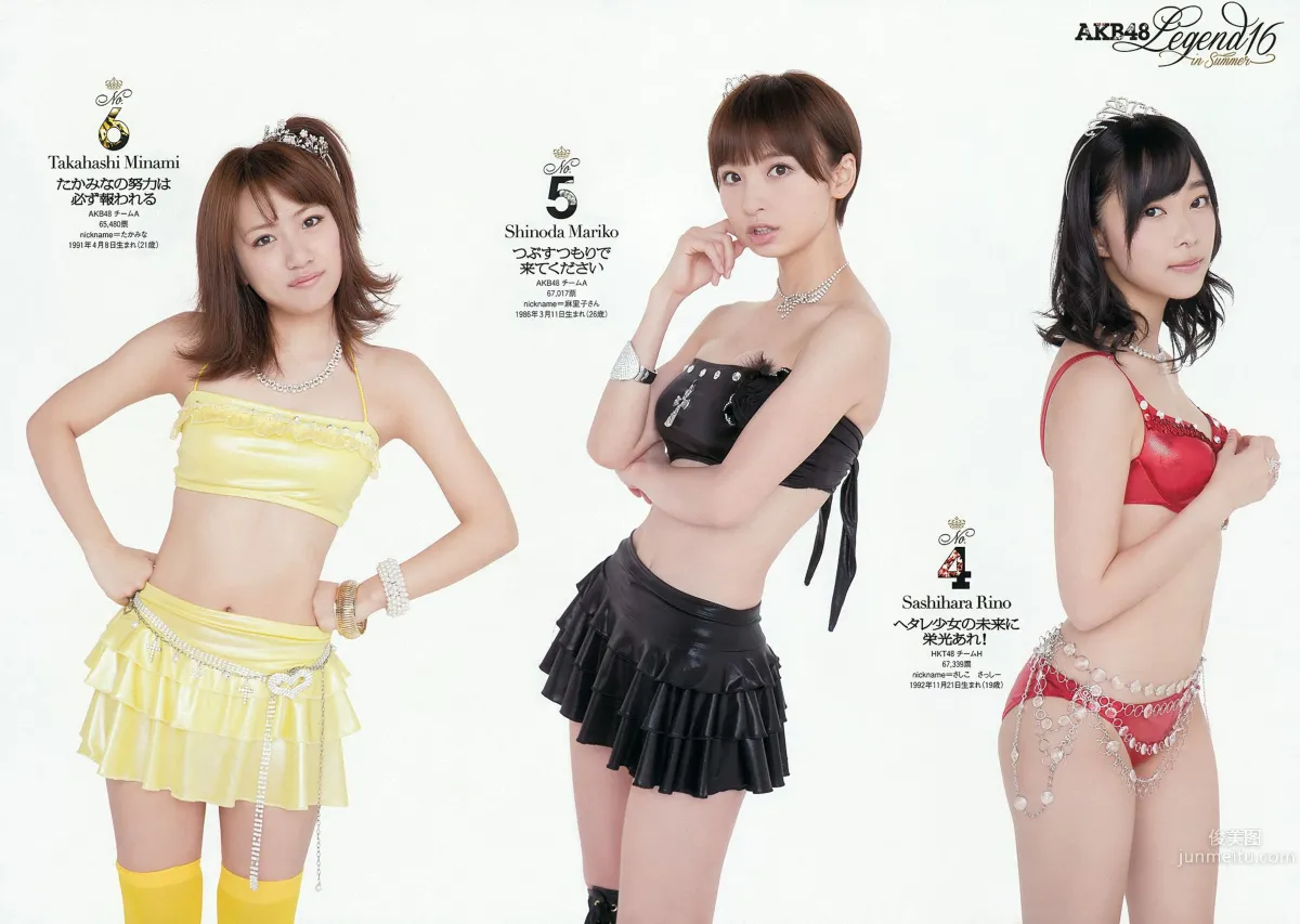 AKB48 篠崎愛 田代さやか 宫﨑宣子 [Weekly Playboy] 2012年No.34-35 写真杂志4