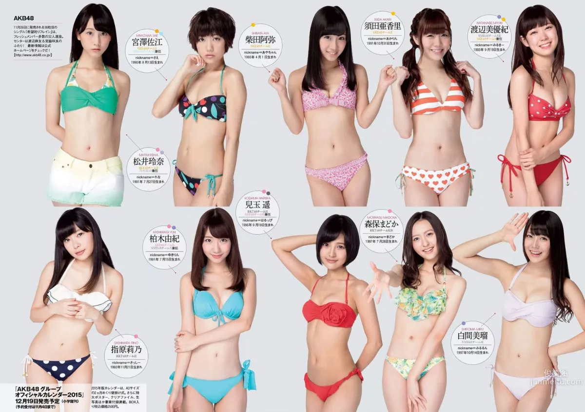 NMB48 都丸紗也華 脊山麻理子 吉木りさ 夏目ナナ 八反安未果 [Weekly Playboy] 2014年No.45 写真杂志23