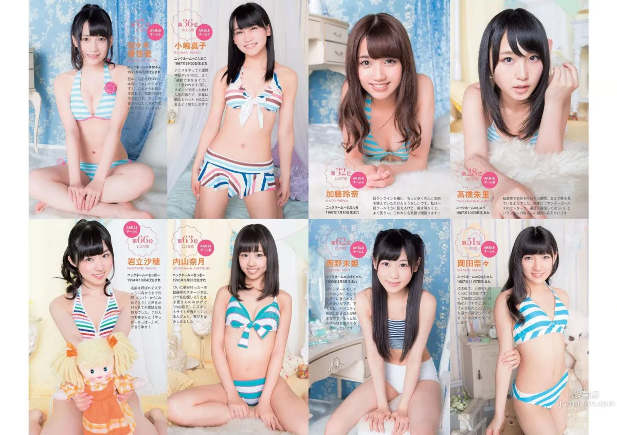 SKE48 相楽樹 吉岡里帆 脊山麻理子 SAKURACO 橘花凛 [Weekly Playboy] 2014年No.32 写真杂志3