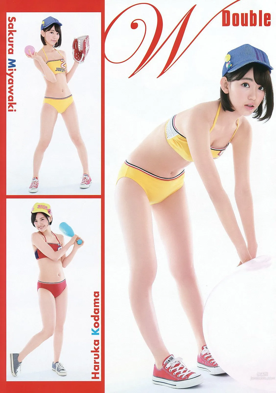 宮脇咲良 兒玉遥 朝長美桜 松岡菜摘 穴井千尋 [Young Animal] 2015年No.10 写真杂志6