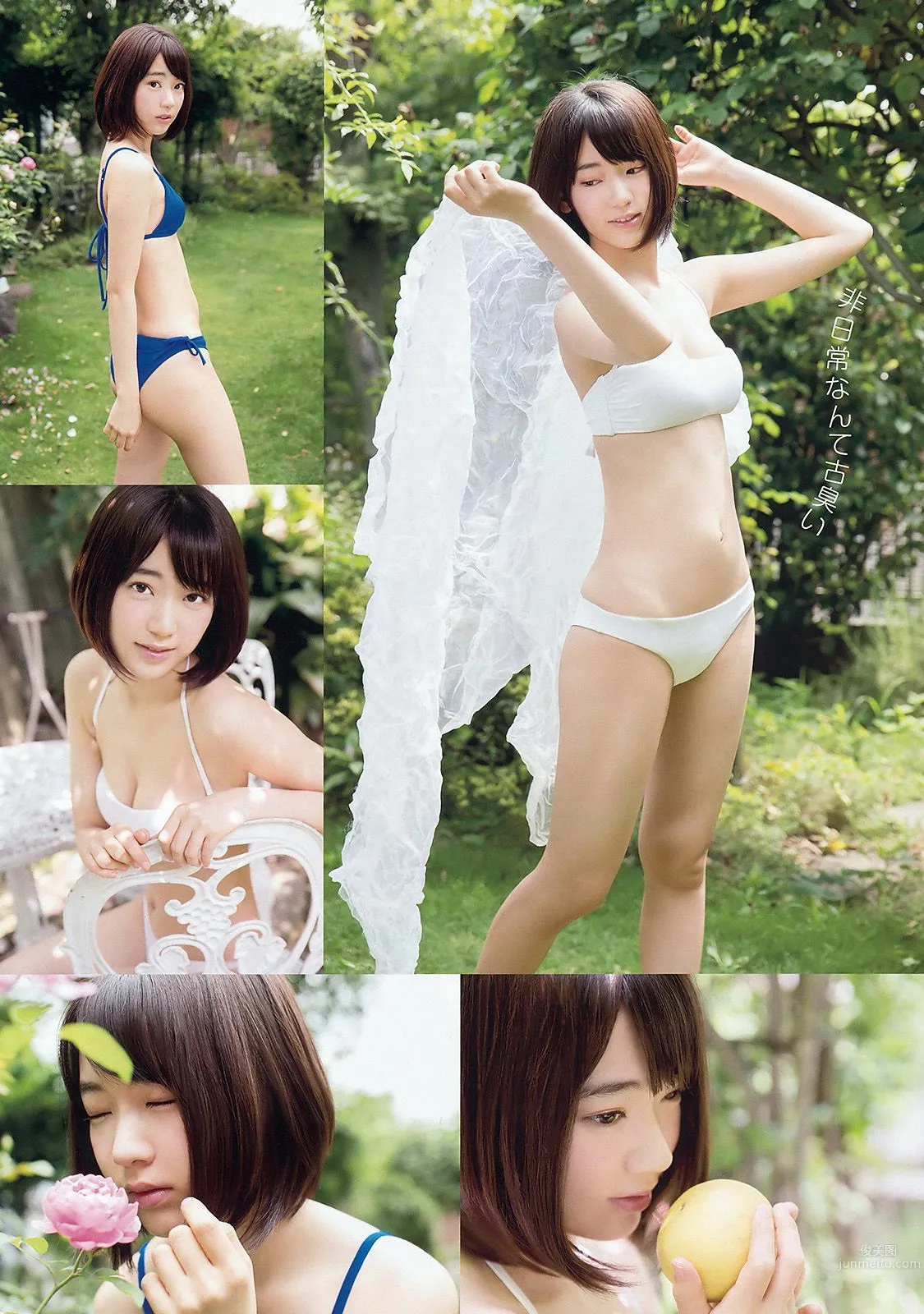 宮脇咲良 山本茉央 渕上舞 [Young Animal] 2015年No.17 写真杂志4