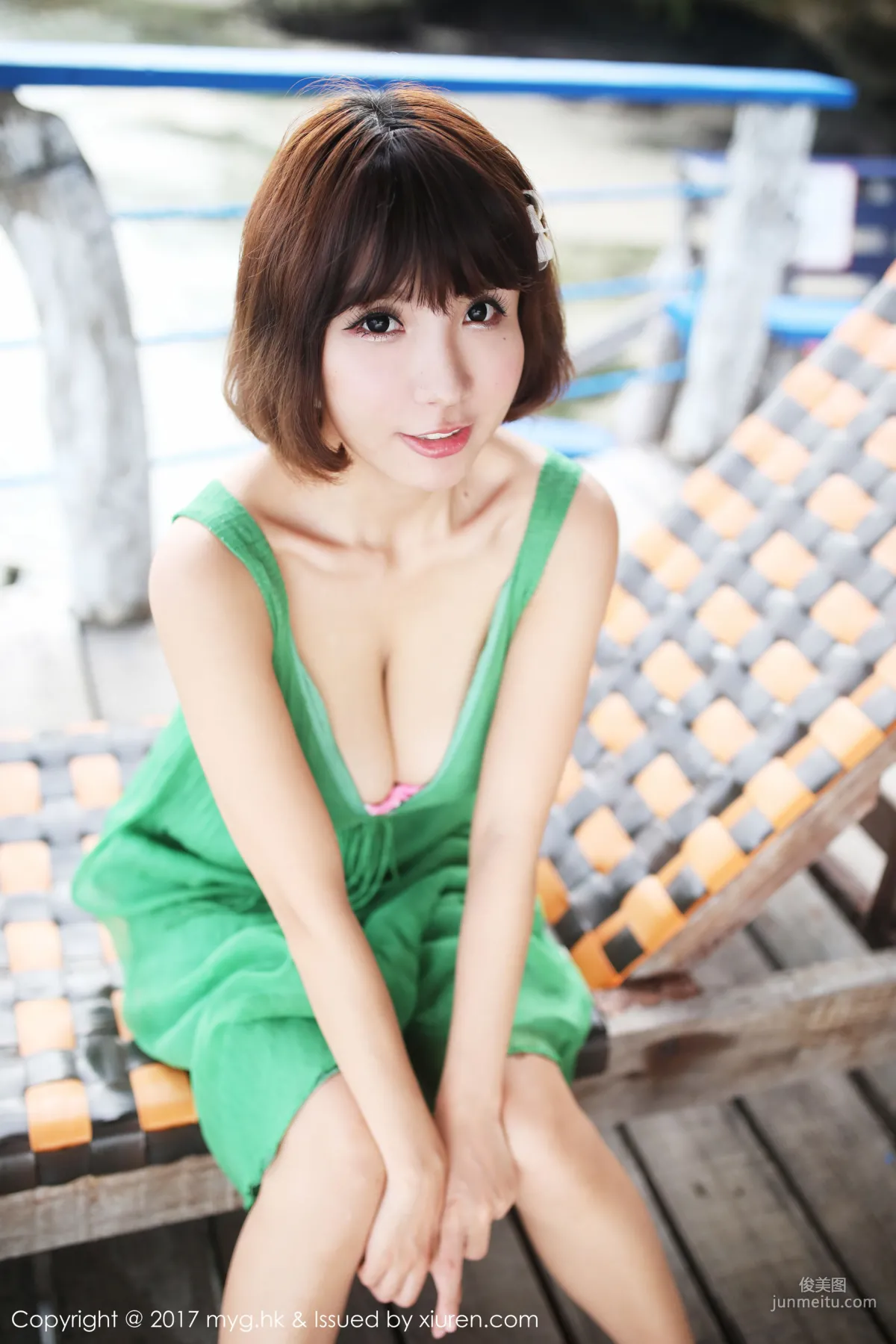 晓茜sunny《海边波点式比基尼系列》 [美媛馆MyGirl] Vol.267 写真集23